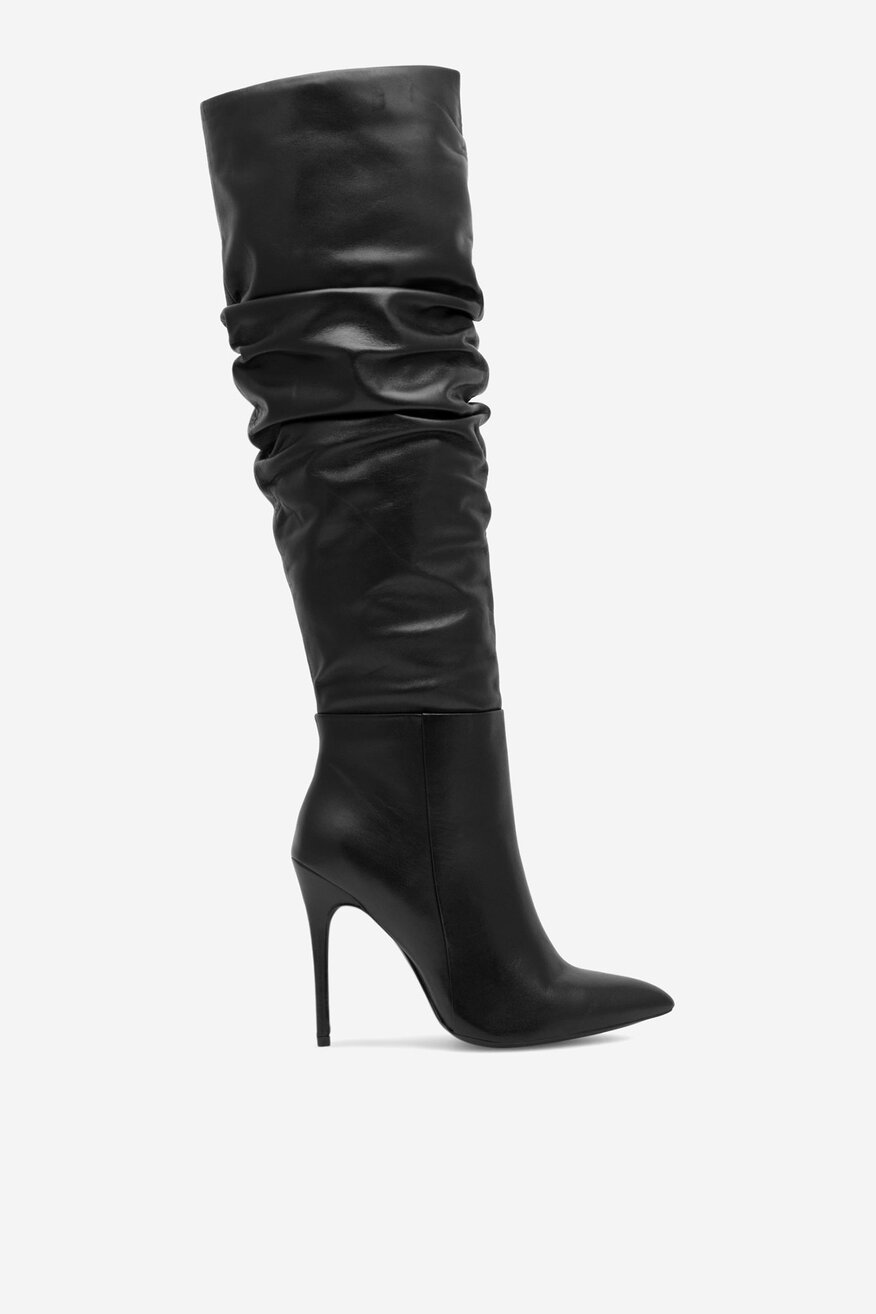 EVA MINGE - Skórzane kozaki - 5905588003946