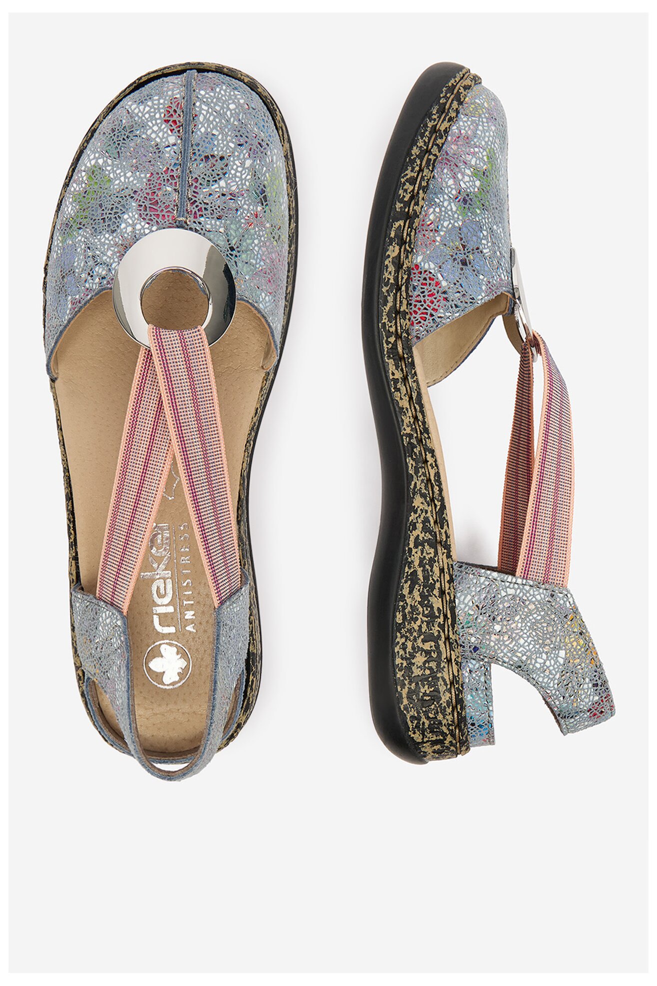 Sandały Rieker CEO-46361-90 Niebieski