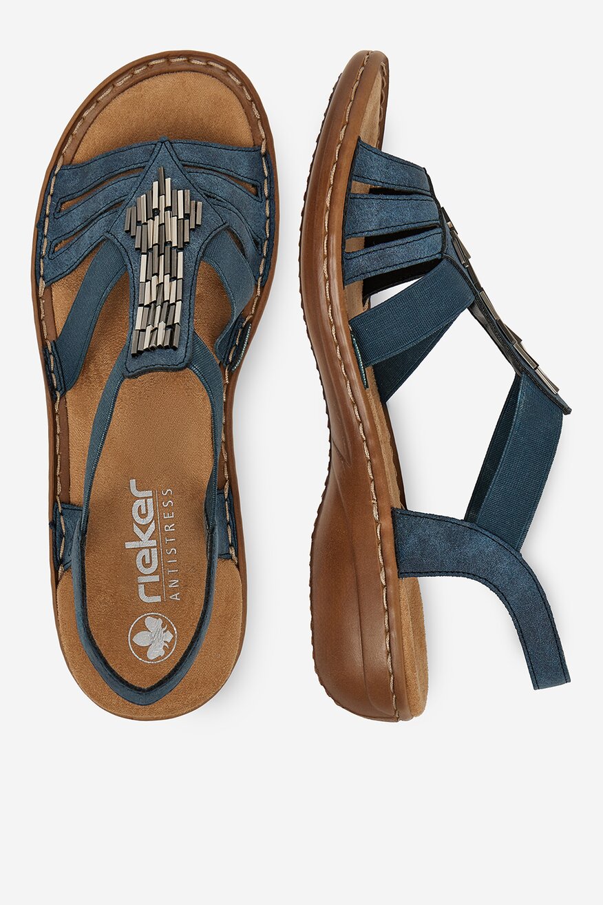 
                Rieker - Sandały na koturnie - 2230078413169