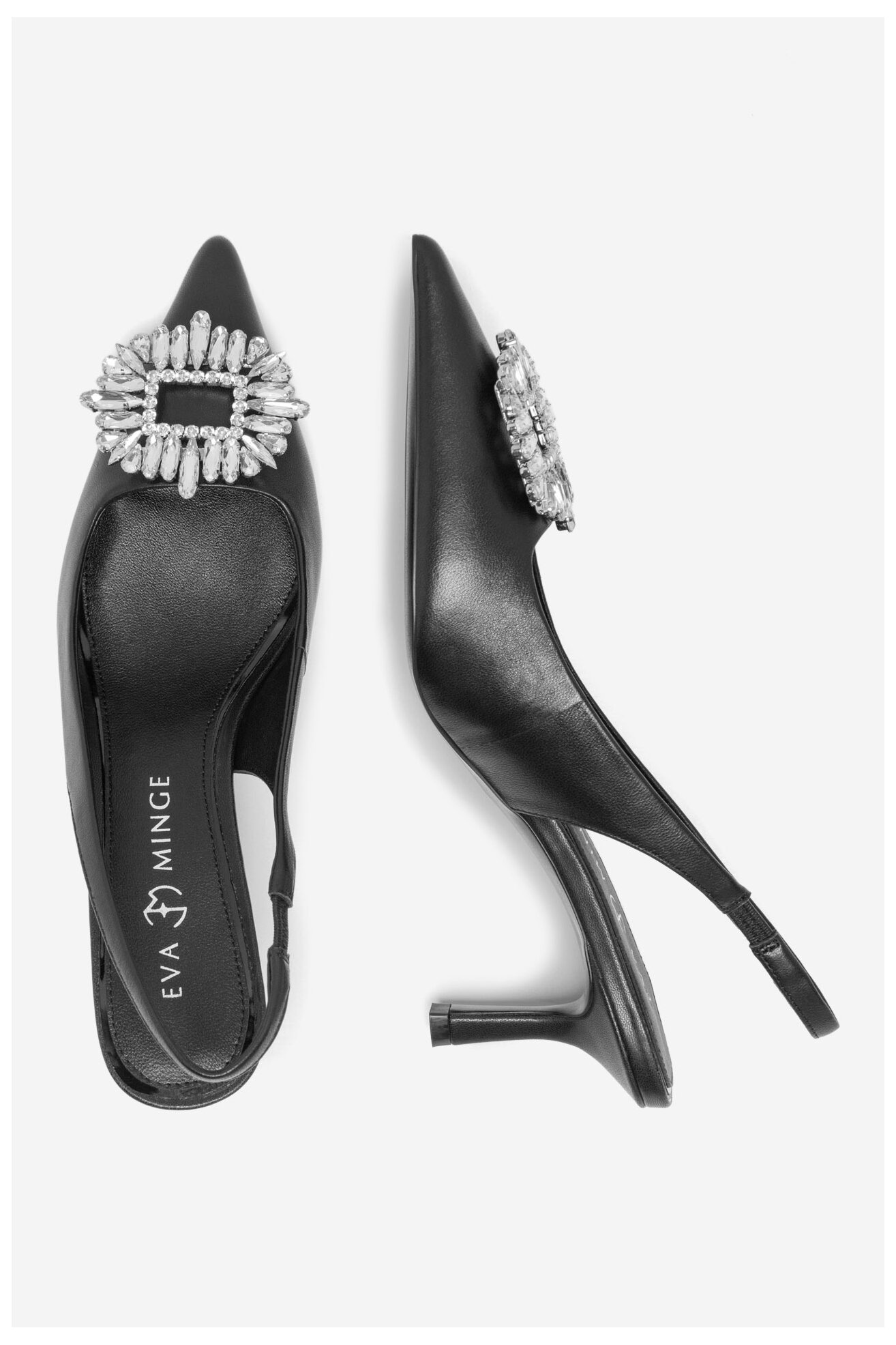 Czółenka EVA MINGE LORI-V1350-3503-1 Czarny