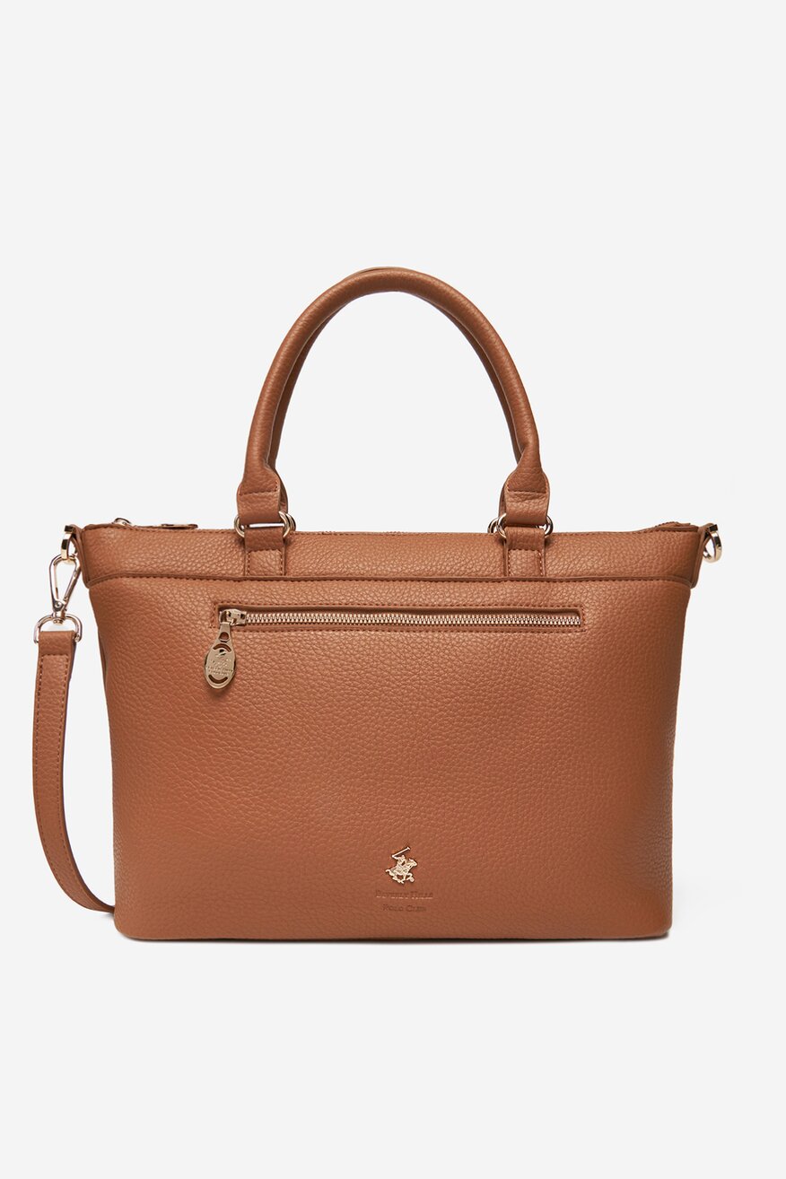 Geantă de mână Beverly Hills Polo Club CREM - 5906751281659