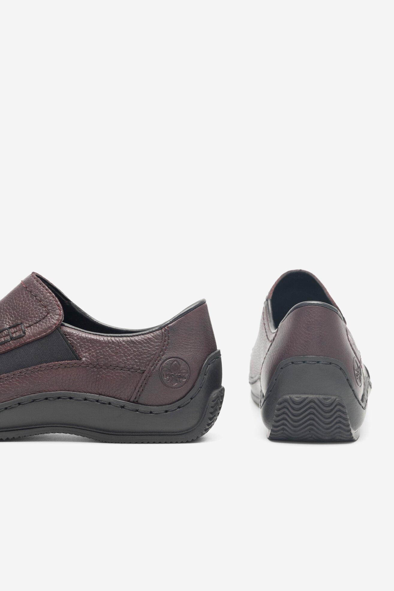 Półbuty Rieker L1791-35 Bordowy