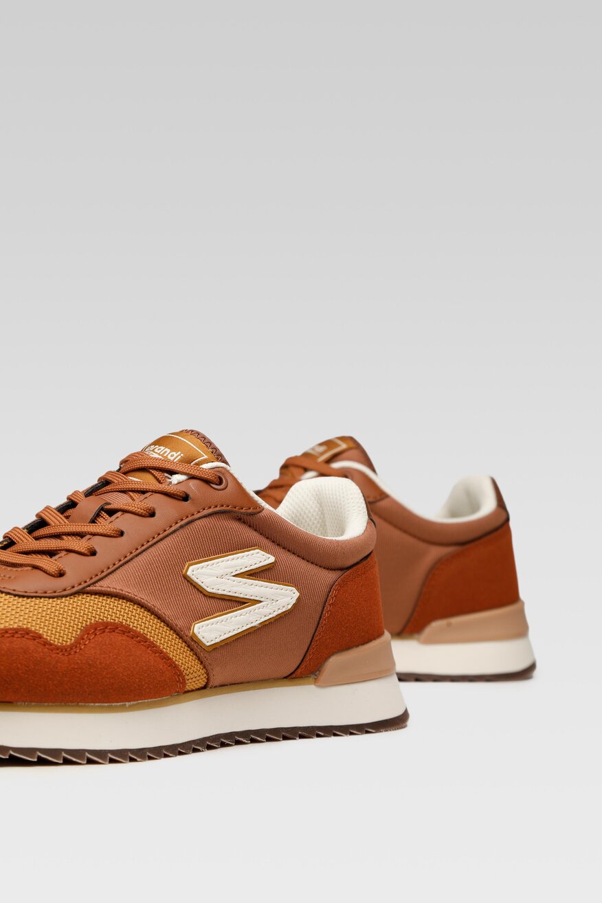 
                Sprandi - Obuwie sportowe brązowe sznurowane - 5903698939278