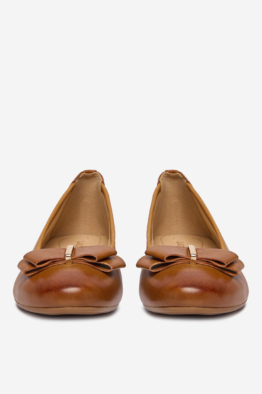 
                Lasocki - Baleriny skórzane - 5906751601068