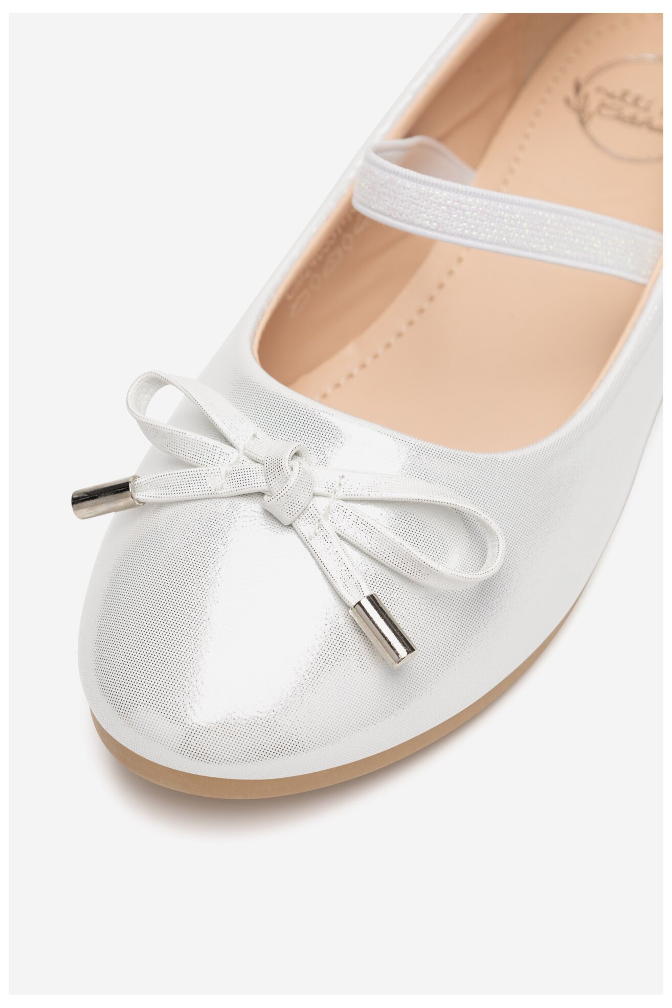 Baleriny Nelli Blu CM240531-14 Srebrny