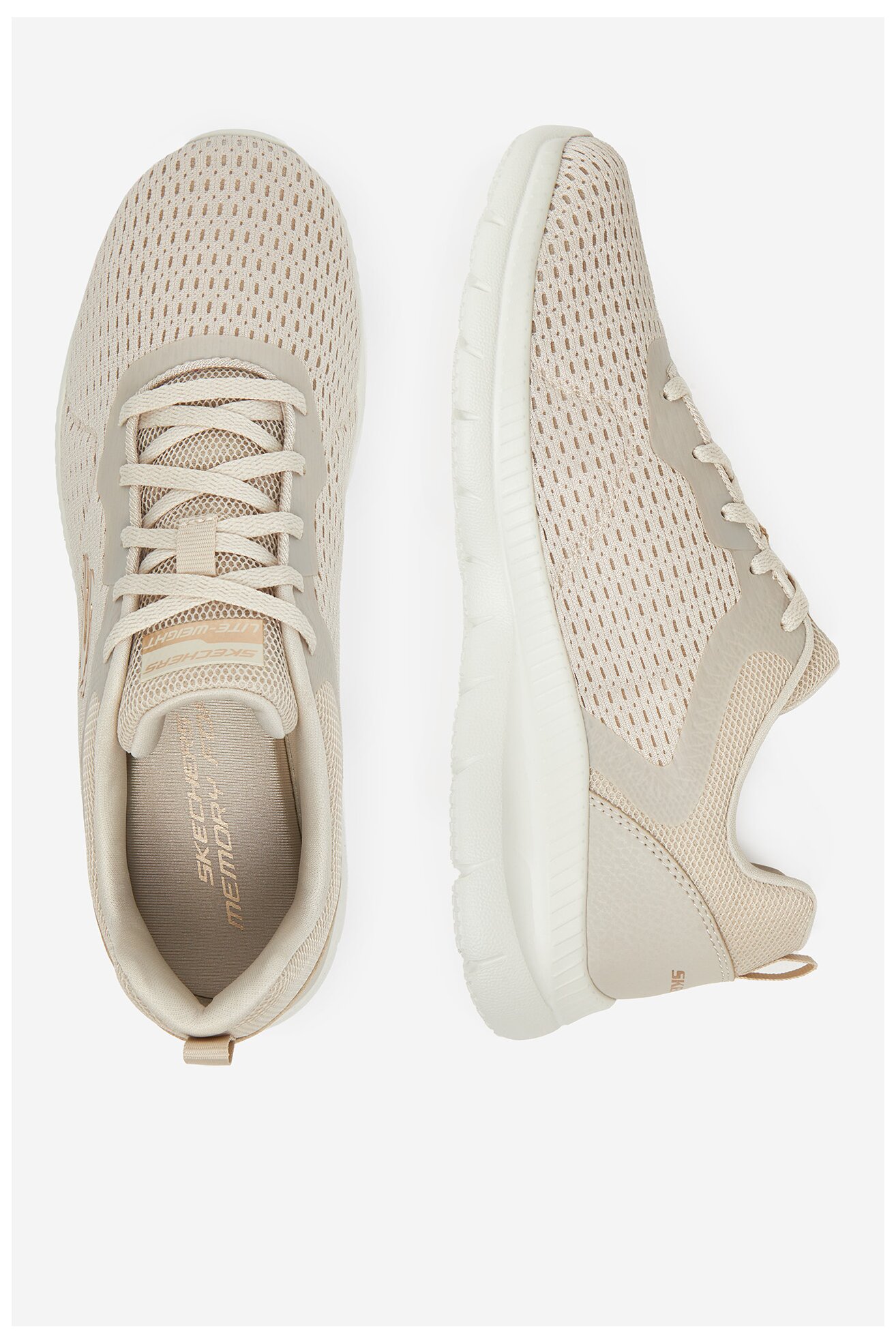 Încălțăminte sport Skechers BOUNTIFUL 12607 NAT BEJ