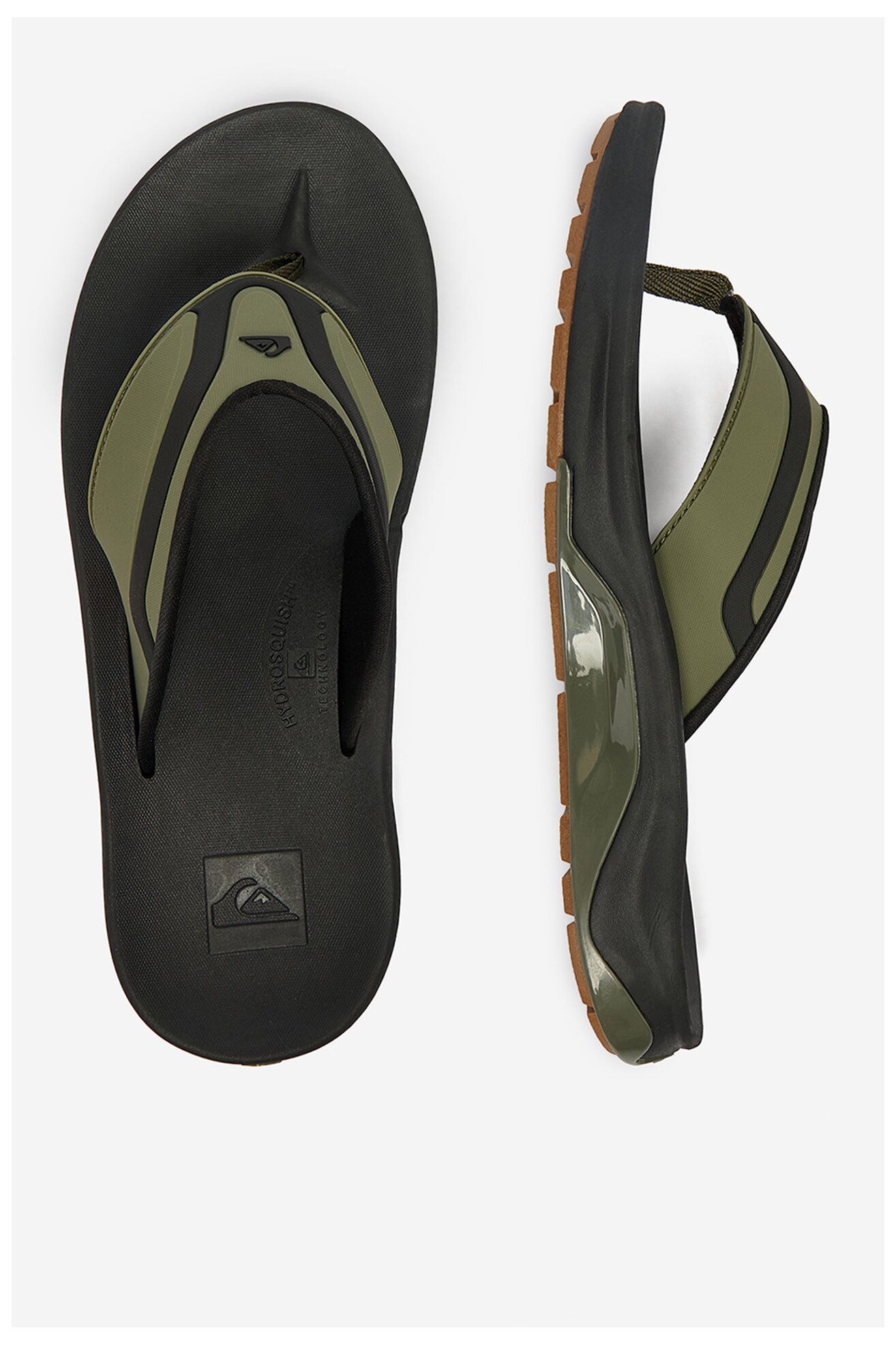 Klapki basenowe QUIKSILVER EO-BRANTON III CQ10124MG Zielony