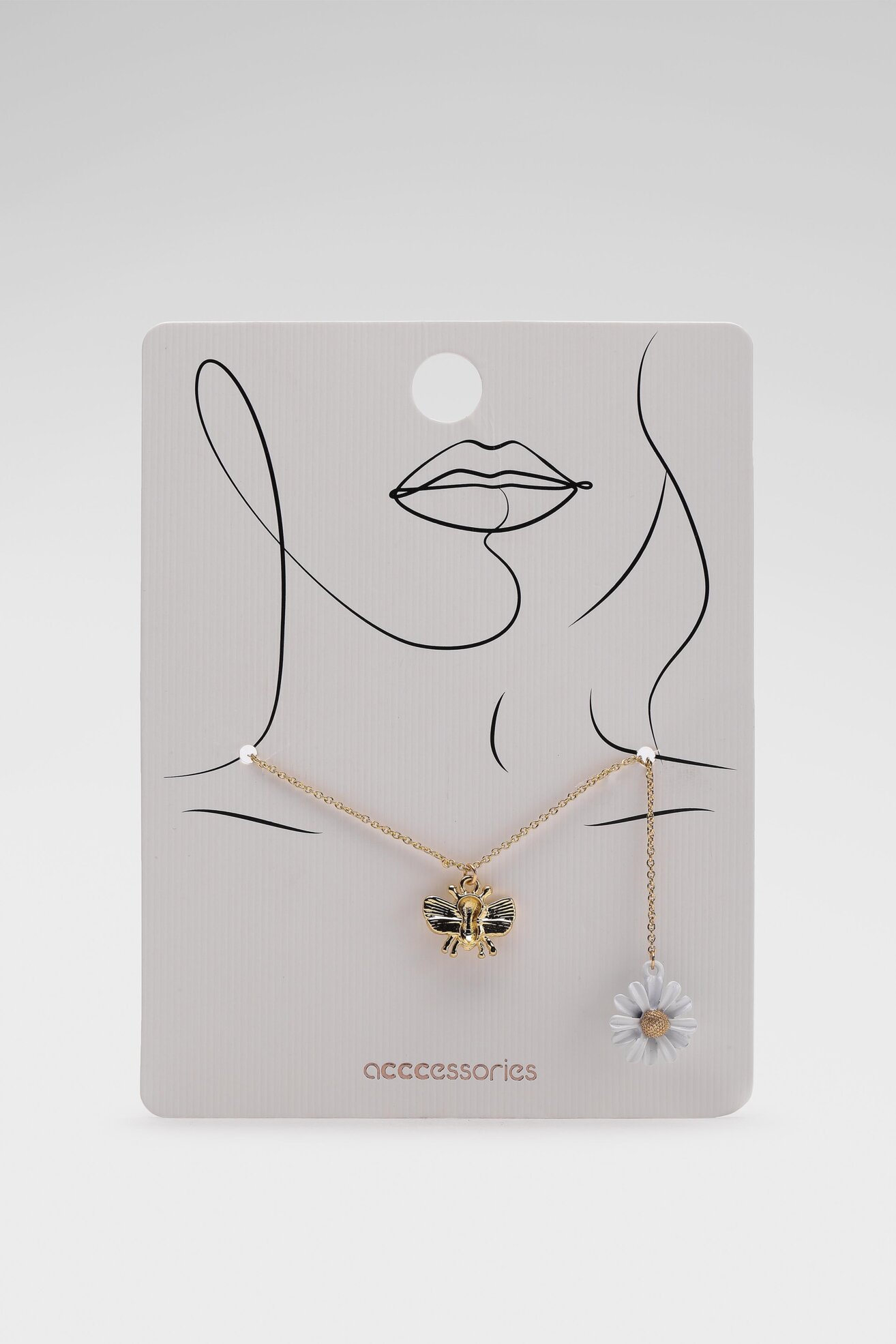 Naszyjnik ACCCESSORIES 1W7-002-SS21 Złoty