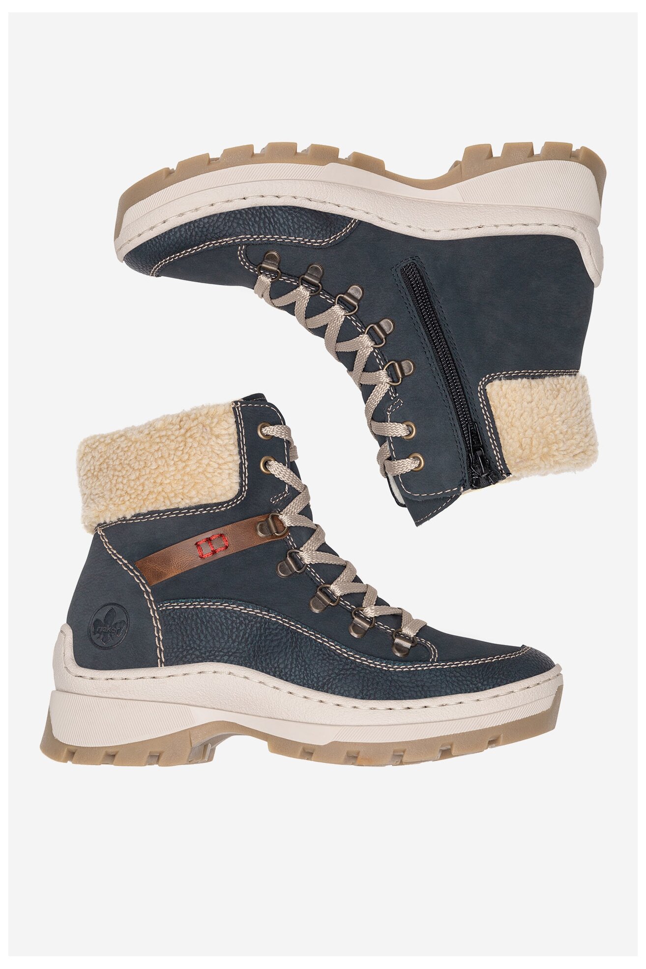 Bocanci Rieker X9338-14 ALBASTRU