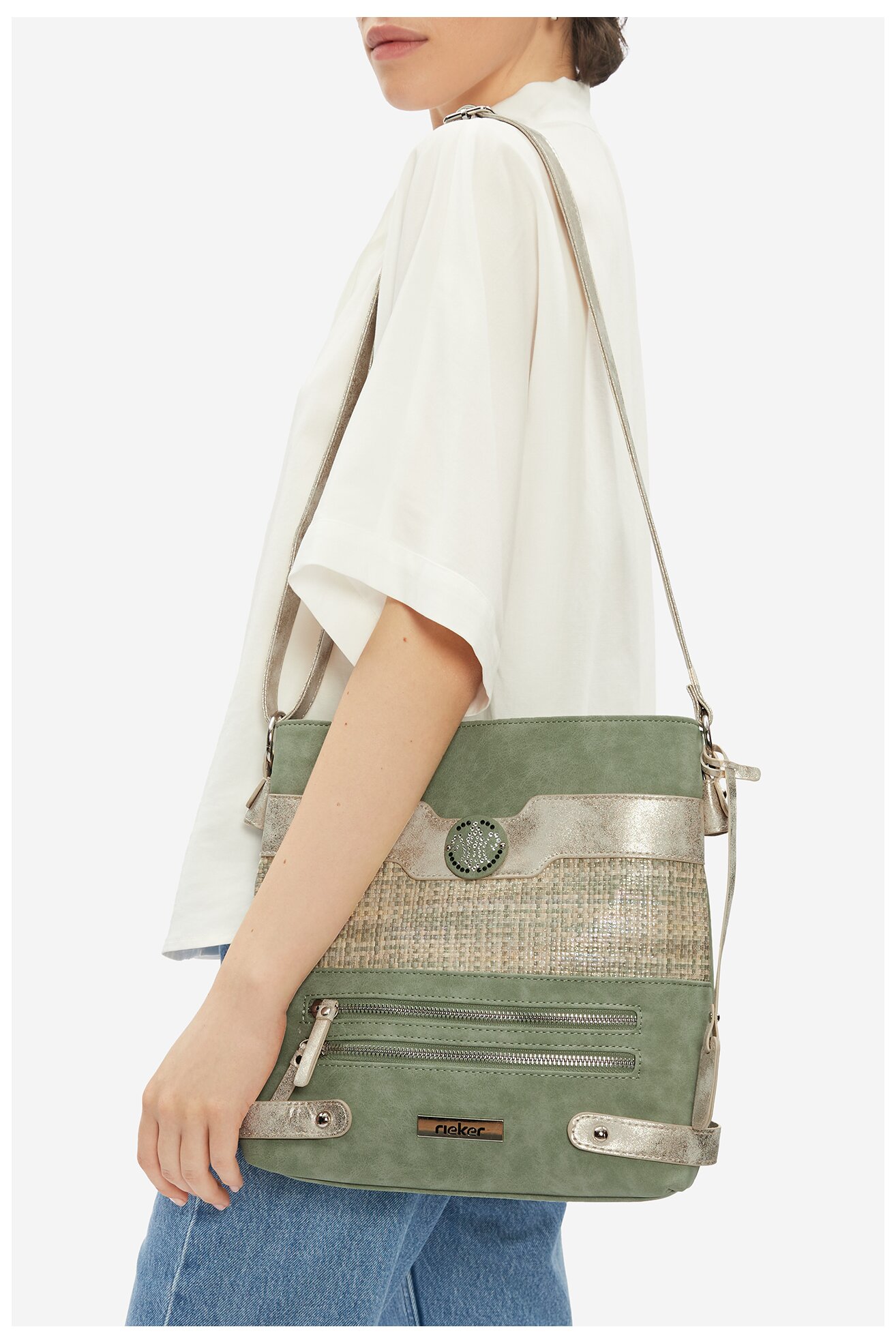Geantă de mână Rieker H1346-52 VERDE