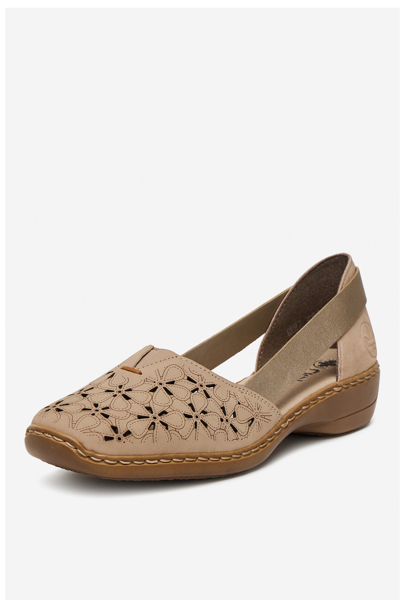 Baleriny Rieker 41356-60 Beżowy