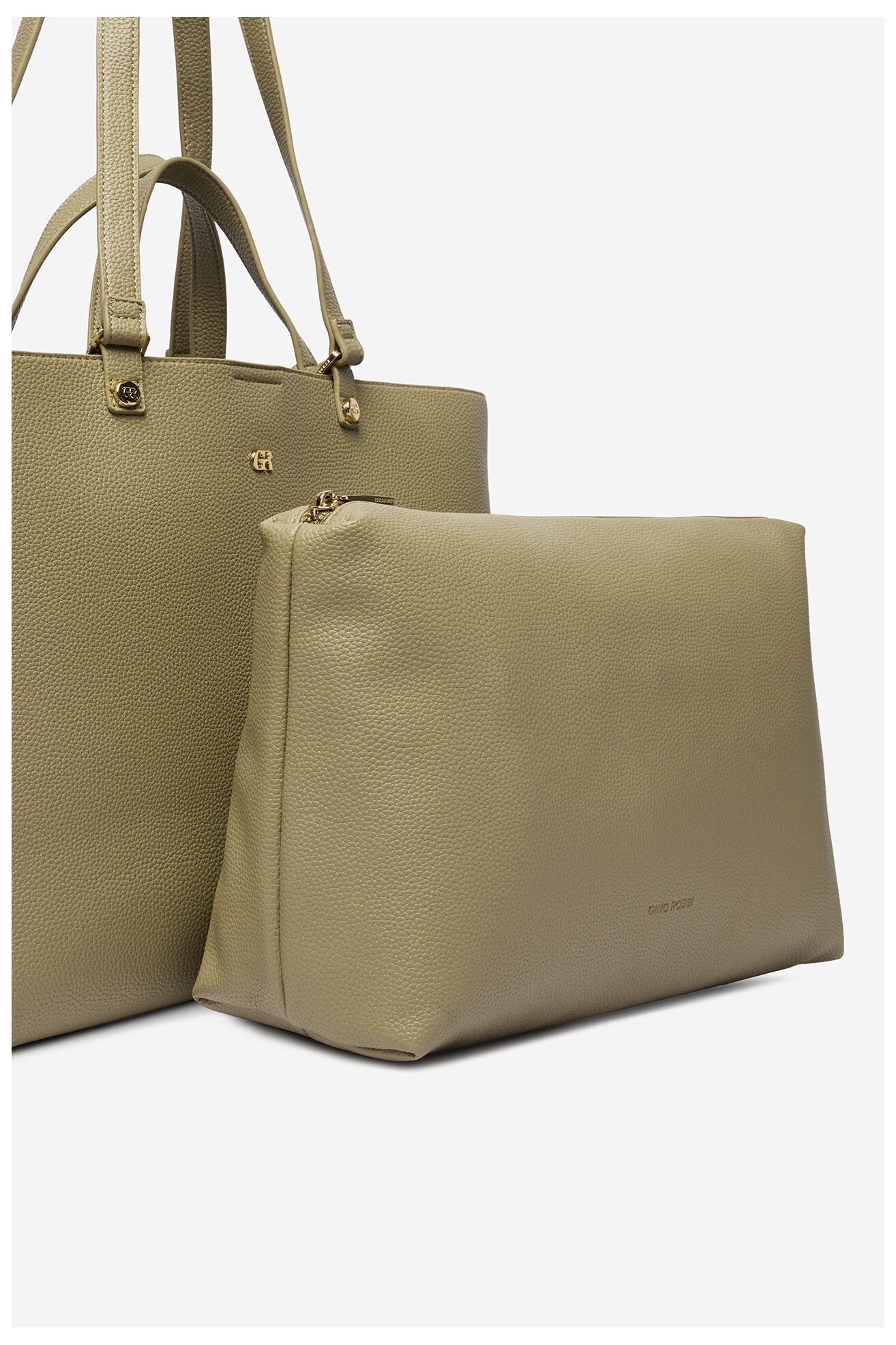 Сумка З Ремінцем Gino Rossi EO-LX10226 СВІТЛО-ОЛИВКОВИЙ