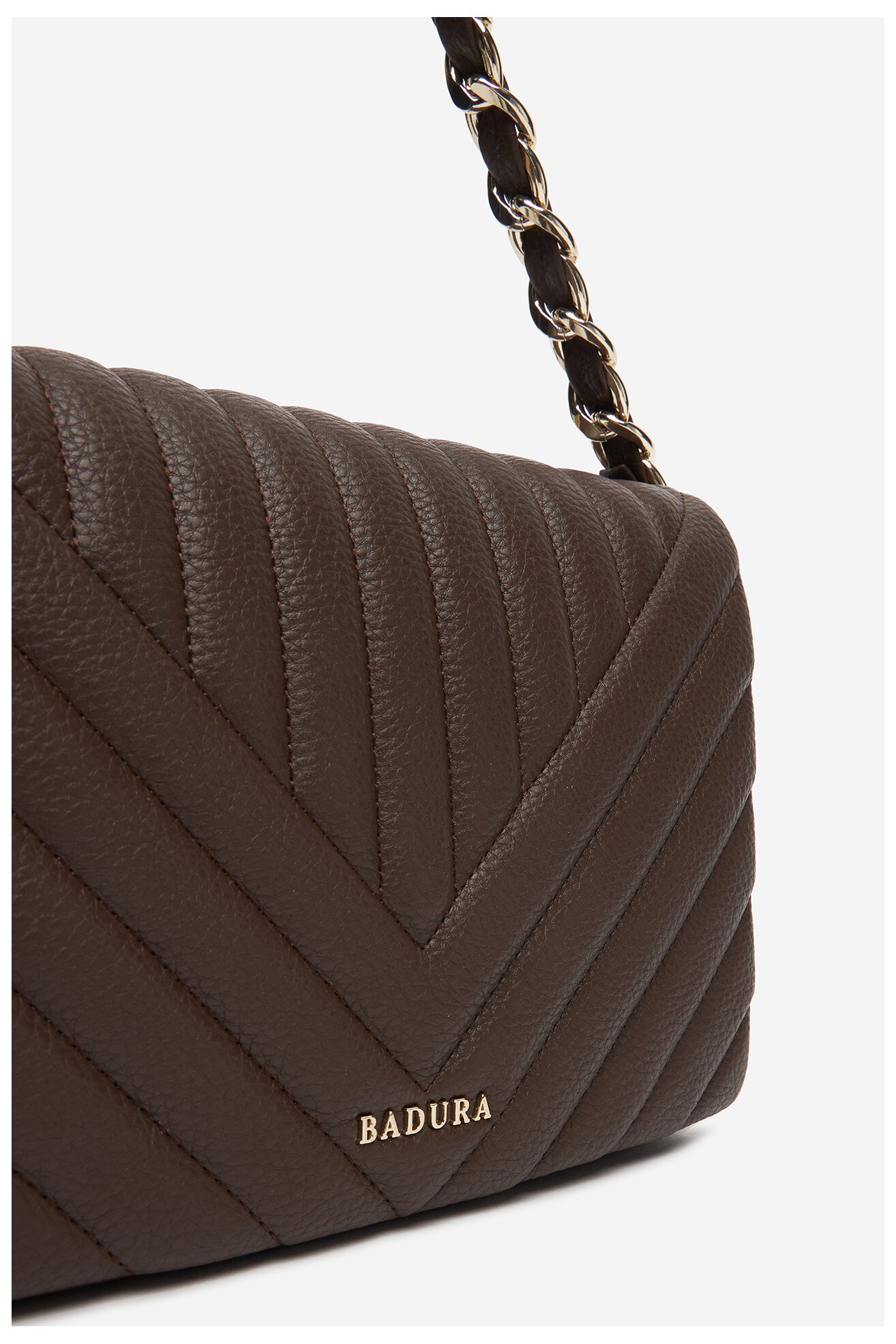 Сумка З Ремінцем Badura C-ADALE-XCH003 ТЕМНО-КОРИЧНЕВИЙ