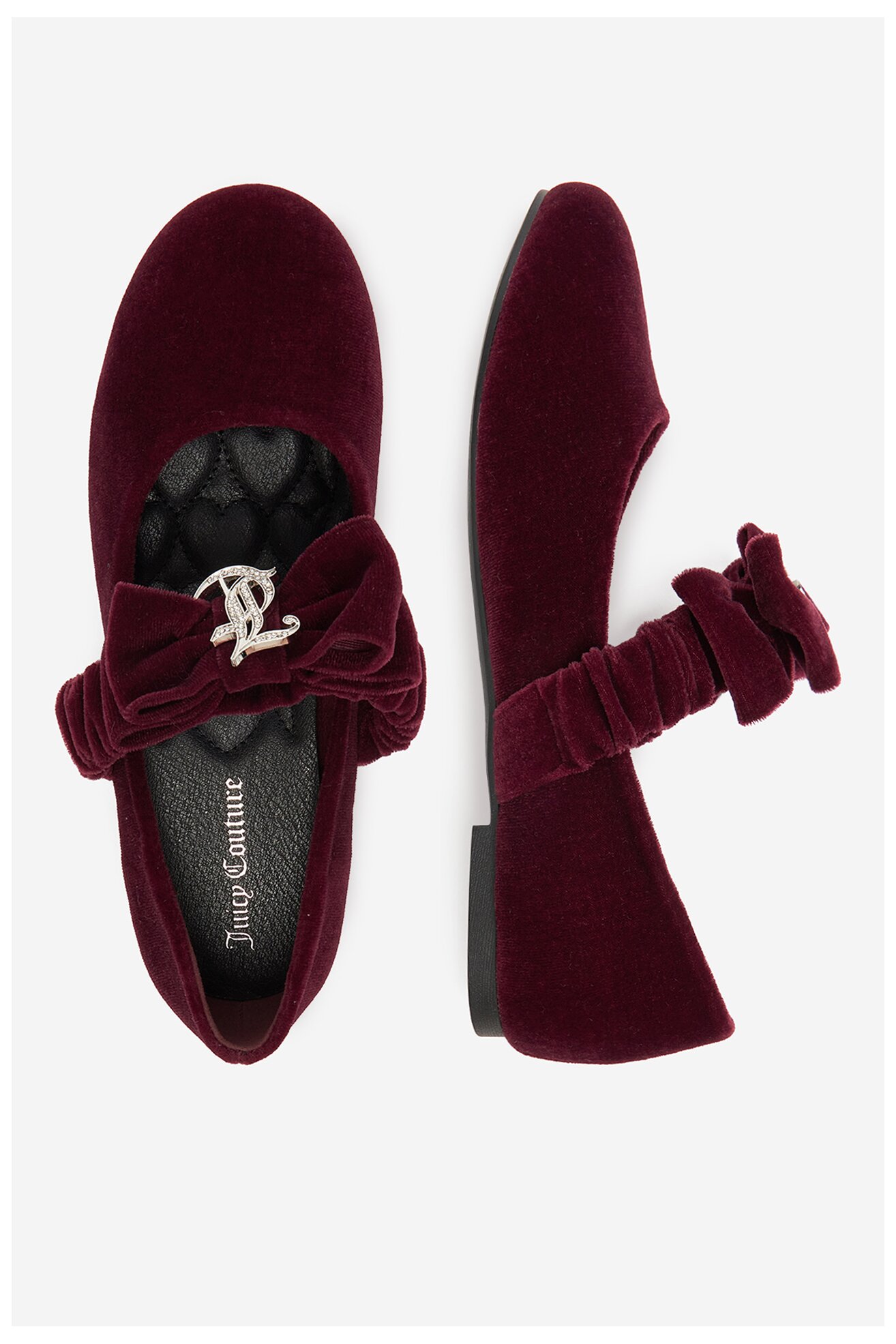 Baleriny Juicy Couture CEO-CS6515-01 Bordowy