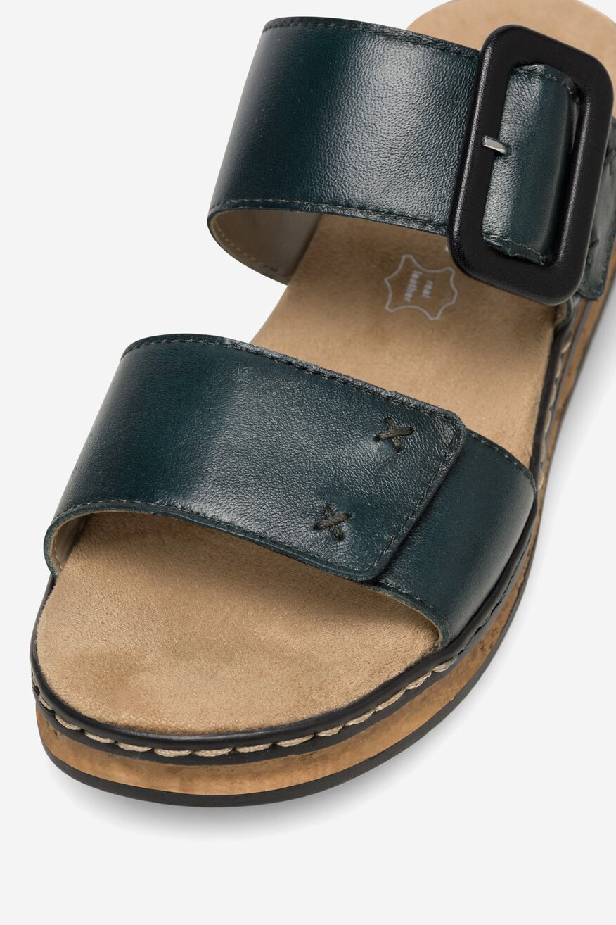 
                Rieker - Skórzane klapki - 2230056259109