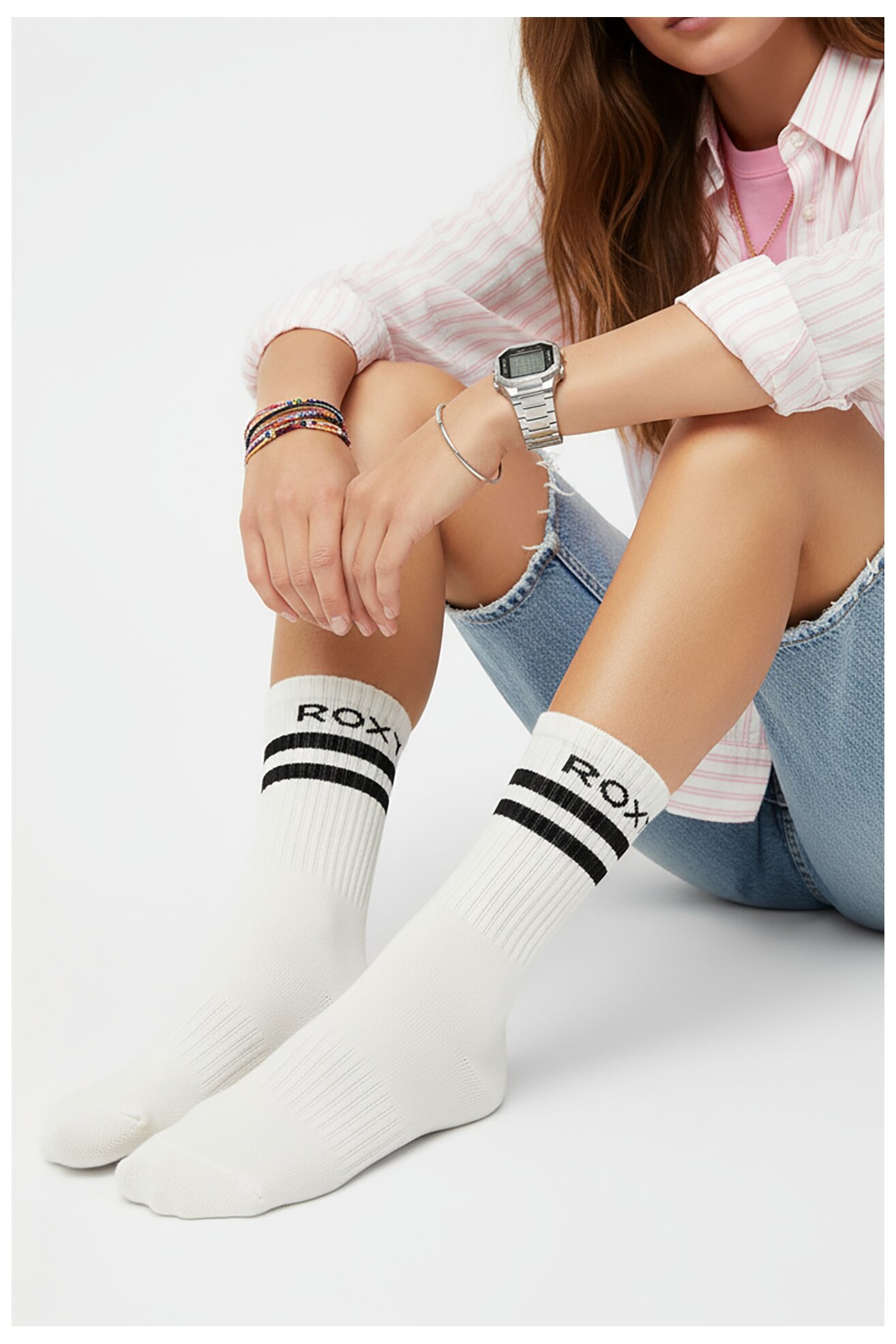 Čarape ROXY CEO_AS_ROXY_11_W_AW25 (3-PACK) BELA