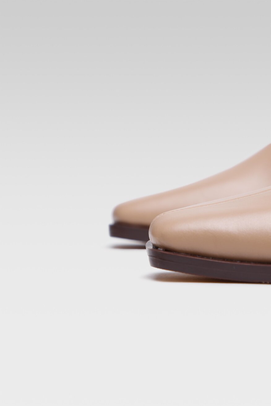 Jenny Fairy - Botki beżowe z suwakiem - 5903698895604