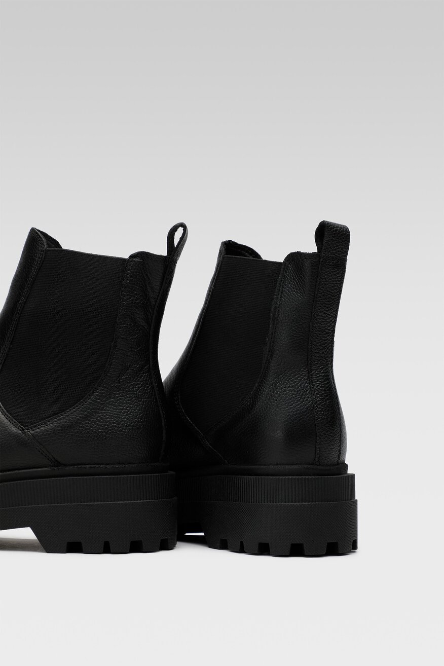 
                Lasocki - Sztyblety skórzane na platformie - 5904248877941