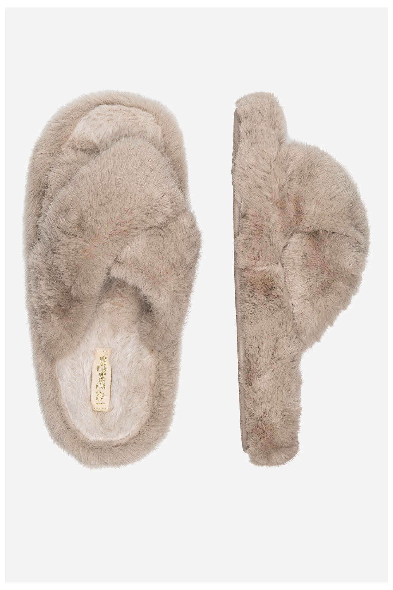 Kapcie DeeZee P4194523 Beżowy ciemny