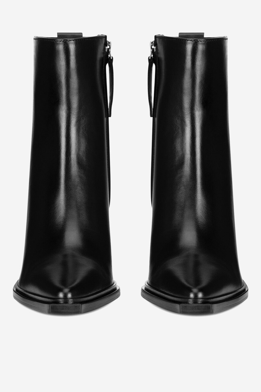 
                Gino Rossi - Botki skórzane na słupku - 5905588828600