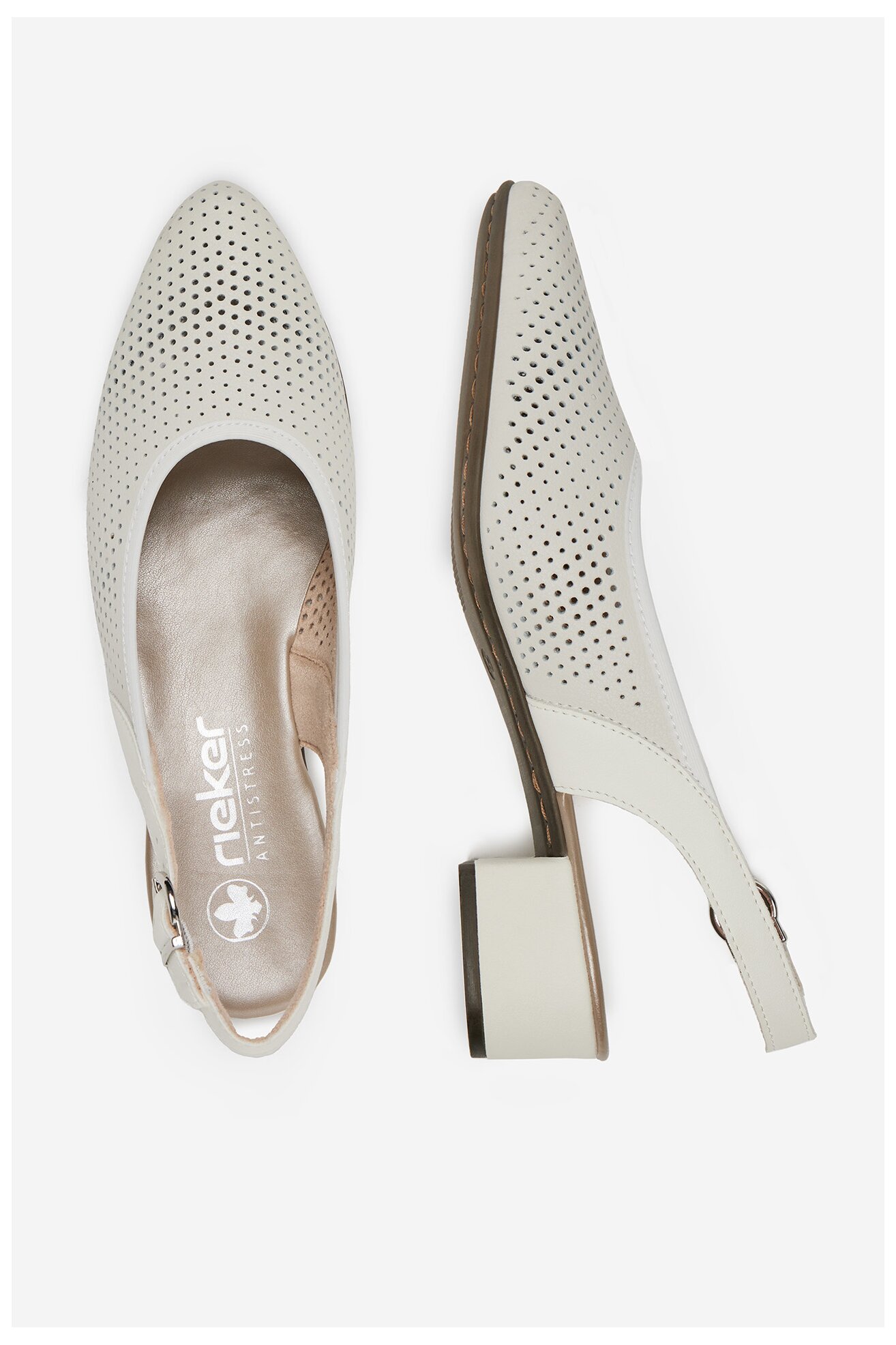 Елегантни обувки Rieker CEO-47066-80 БЯЛ