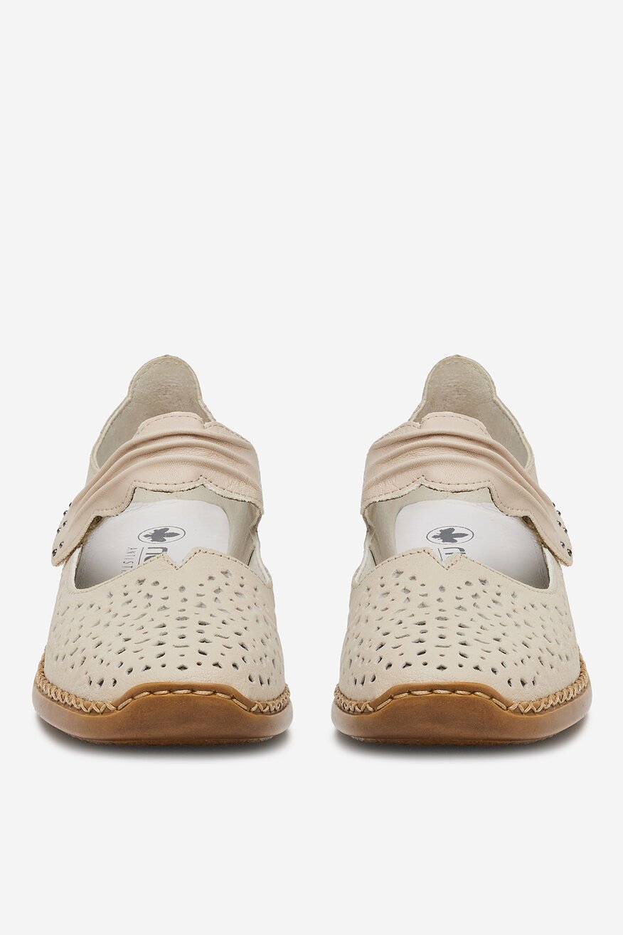 Rieker - Baleriny skórzane - 2230078425629