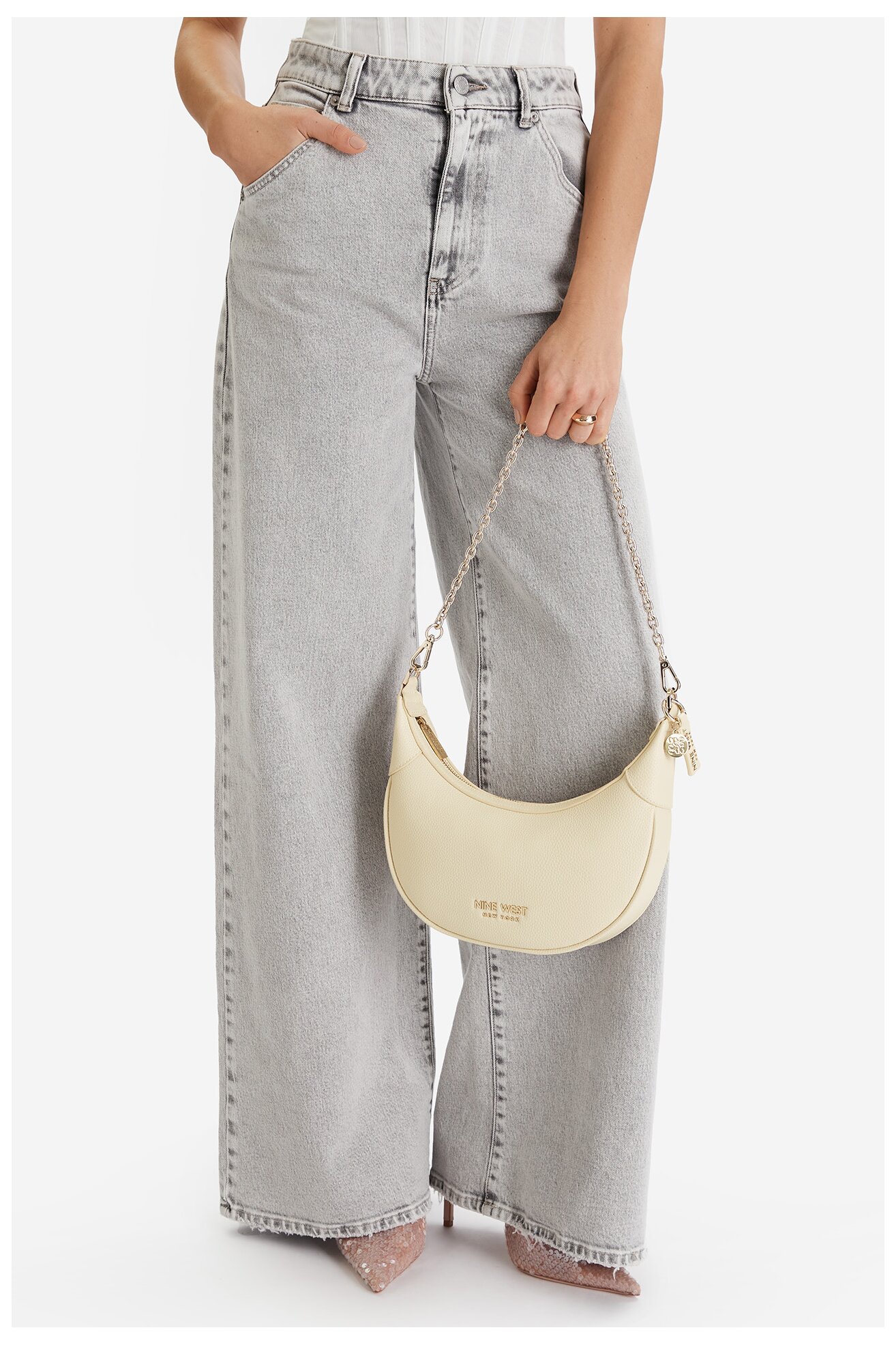 Дамска чанта NINE WEST CEO-ZERNA-KY258 СЛОНОВА КОСТ