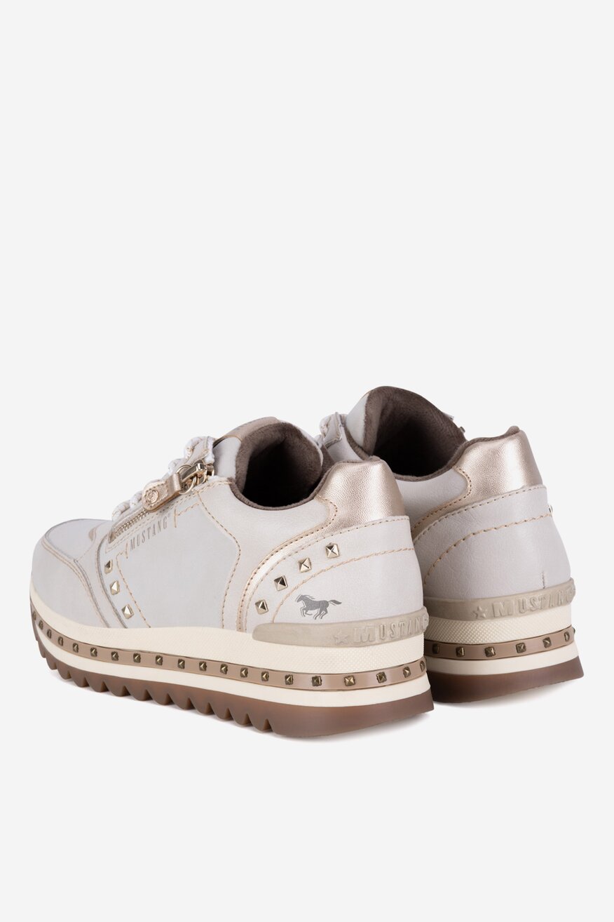 Mustang - Sneakersy na platformie - 5905588862642