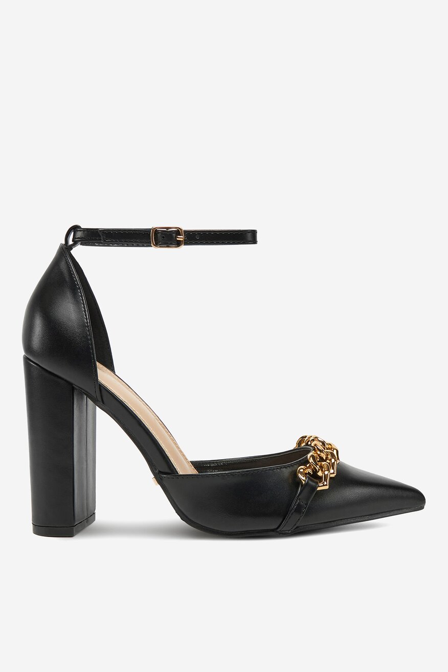Pantofi cu toc DeeZee NEGRU - 5906751110447