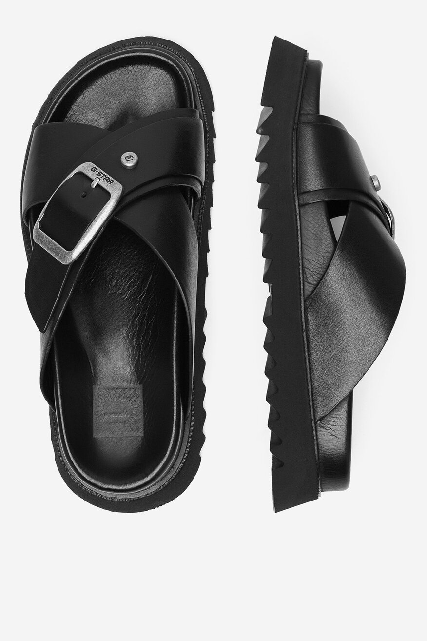 G-STAR RAW - Klapki skórzane - 5906751091975