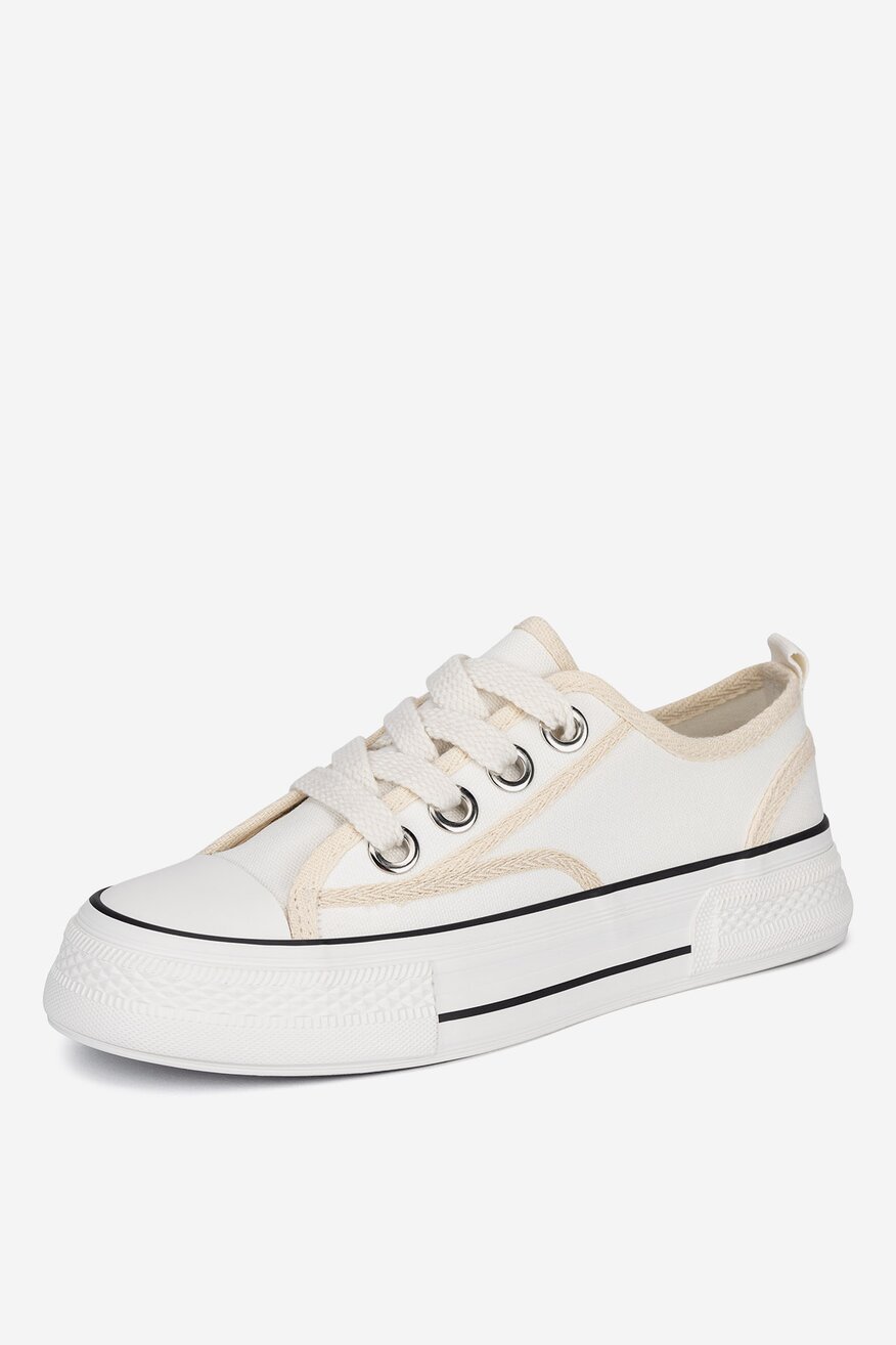 
                Pantofi pânză DeeZee ALB - 5905588793434