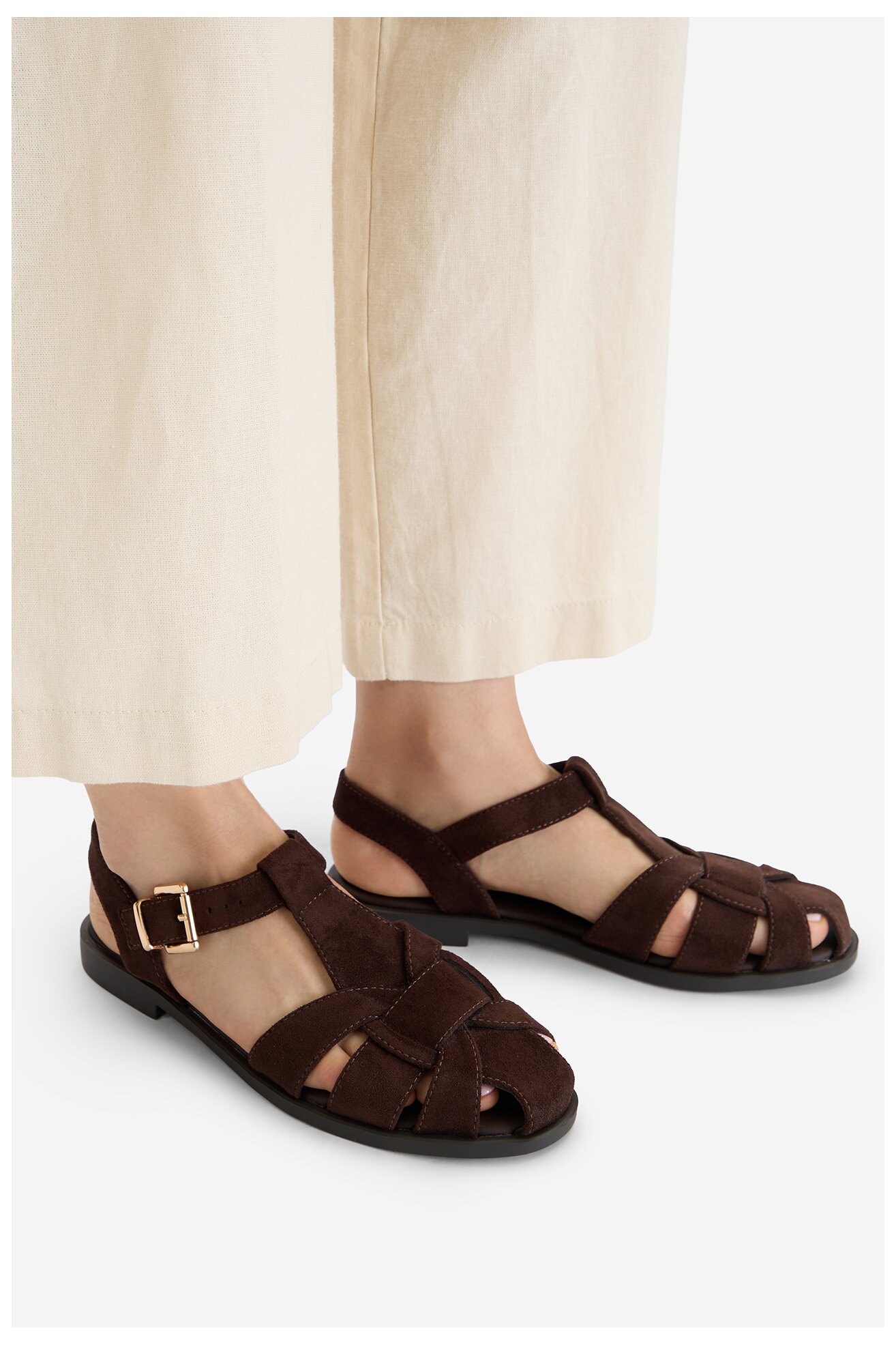 Sandały Jenny CEO-HY80192-4 Brązowy