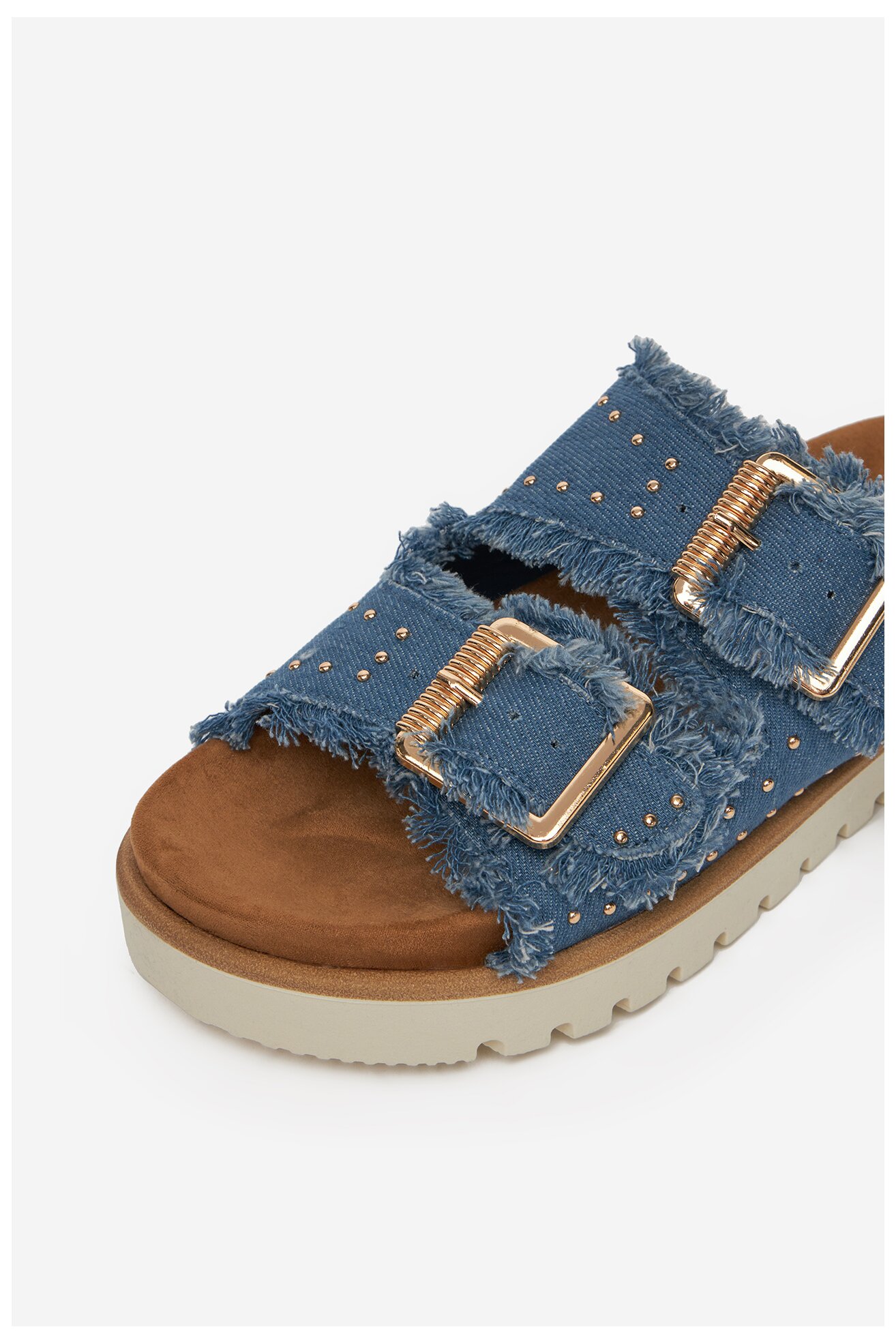 Klapki Mustang 1461-708 Jeansowy