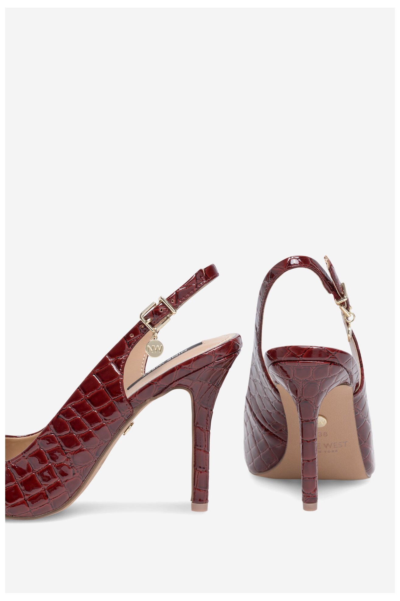 Sandały NINE WEST FF-1065 Czerwony