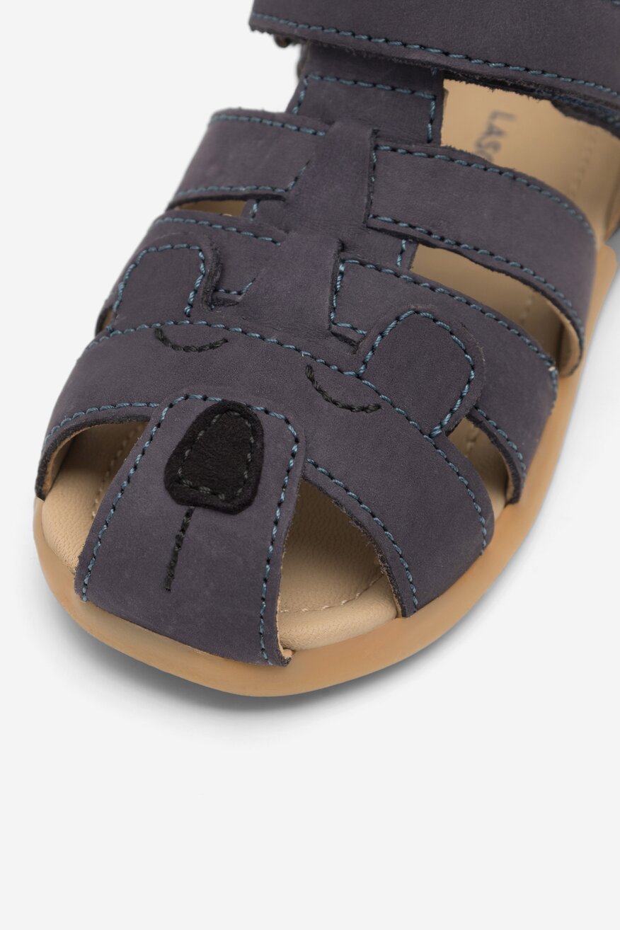 
                Lasocki Kids - Skórzane sandały granatowe - 5904862639574