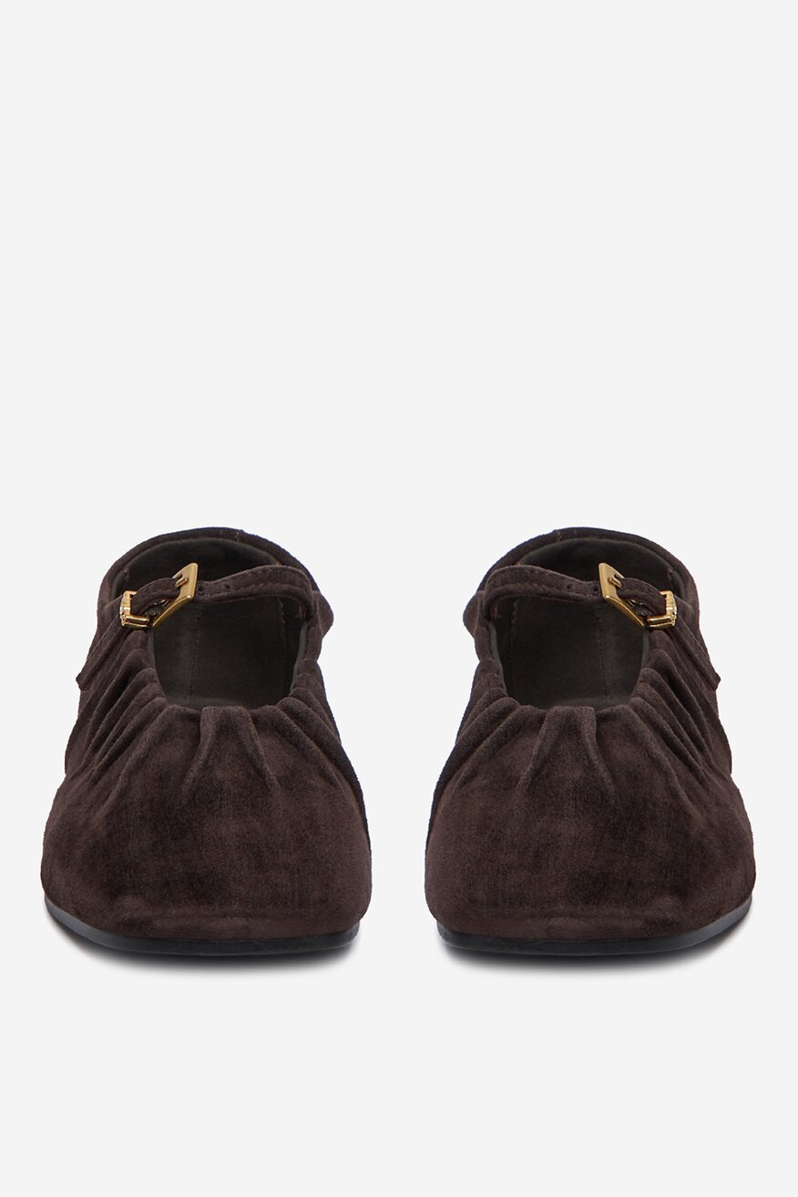 Baleriny Gino Rossi CEO-ADI-LT959S-Y2 Brązowy ciemny - 5906751324318