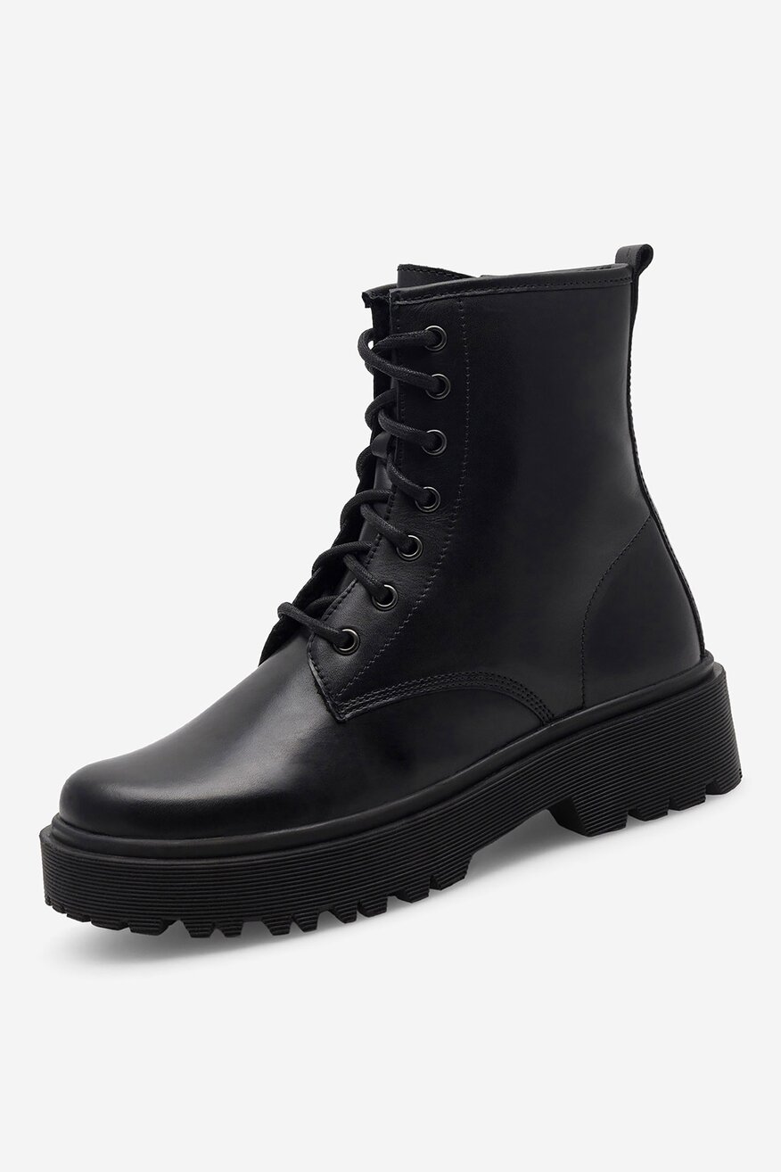 Lasocki - Trzewiki skórzane ocieplane - 5905588734178