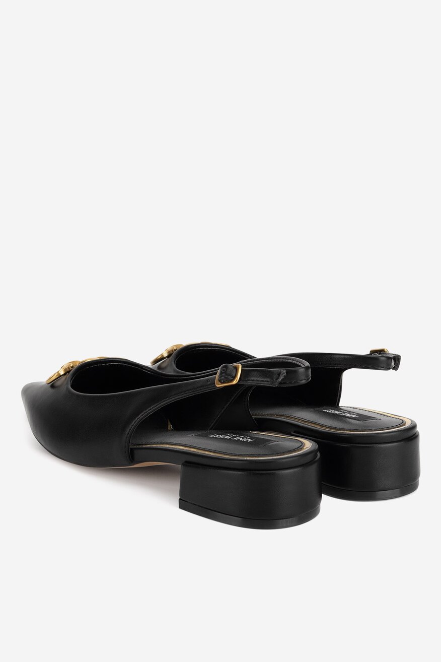 
                NINE WEST - Baleriny z odkrytą piętą - 5905588889861