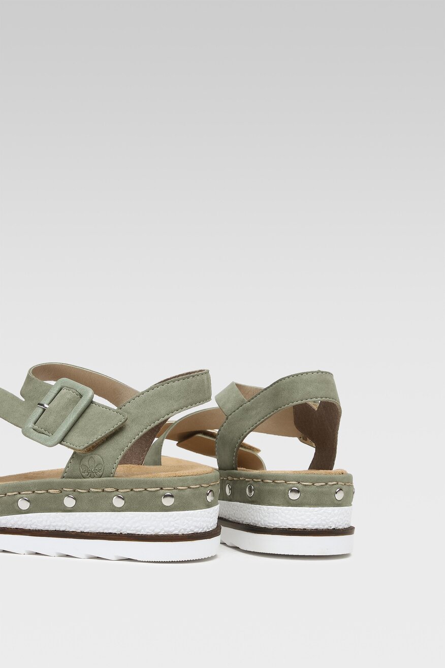 Rieker - Sandały zielone - 5904862598642