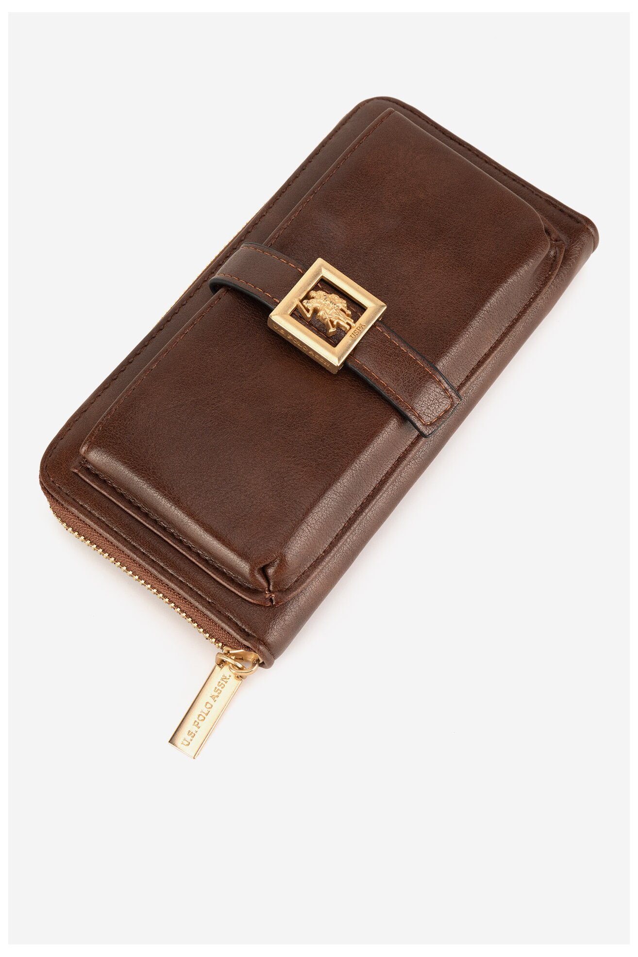 Portfel damski U.S. POLO ASSN. WIUXT8505WVP Brązowy