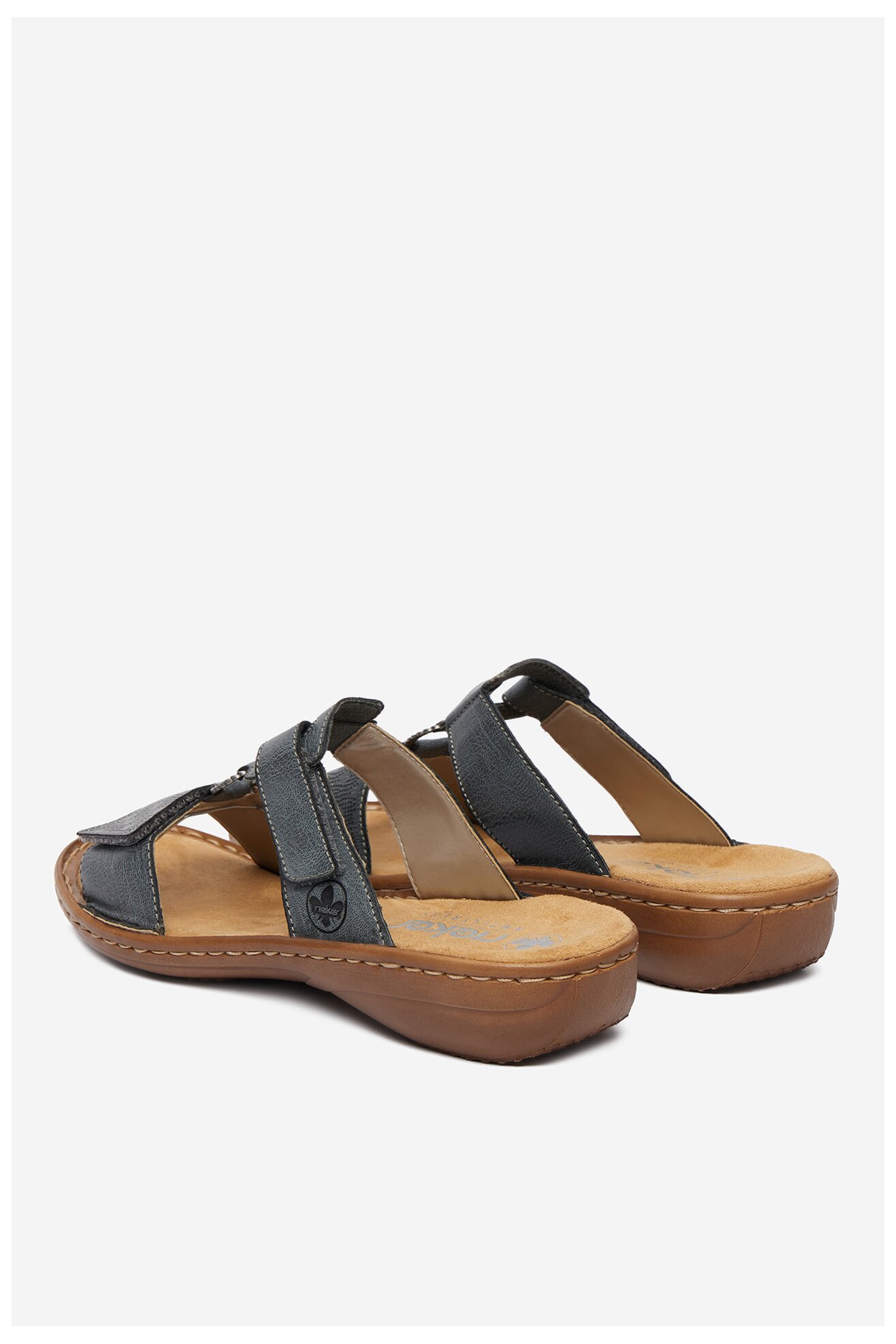 Klapki Rieker CEO-60885-12 Jeansowy