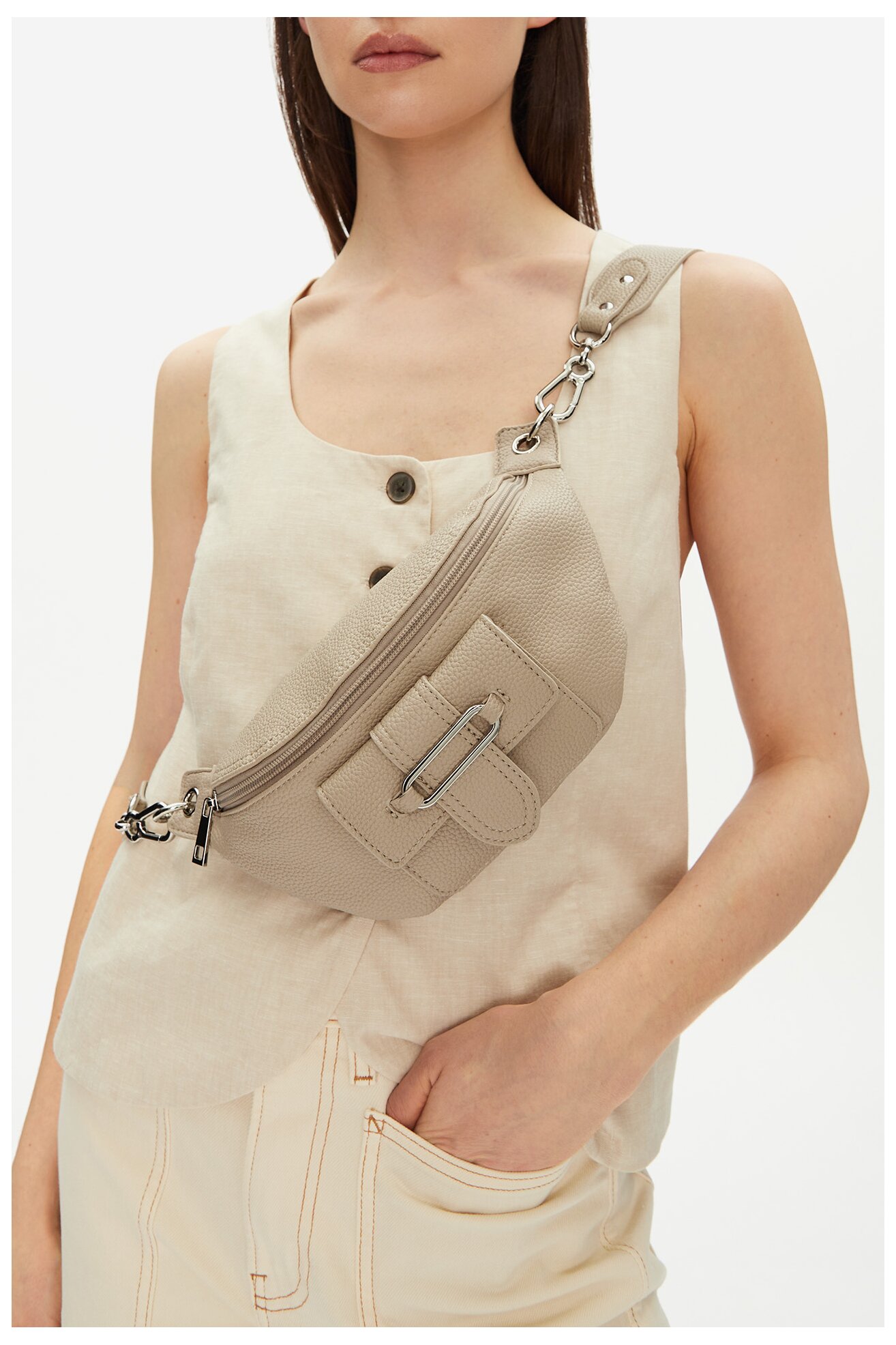 Сумка З Ремінцем DeeZee GL22986 БЕЖЕВИЙ