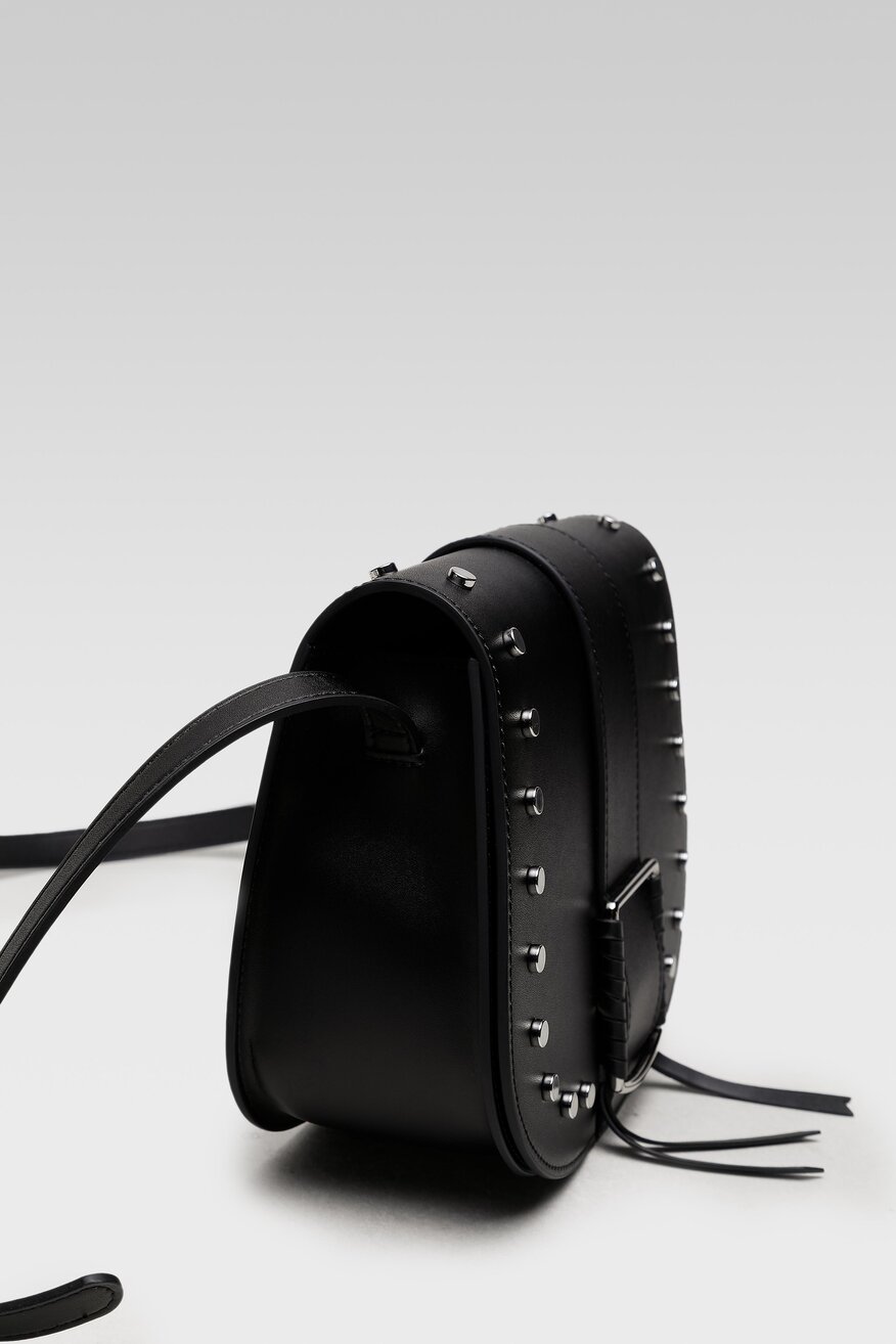 
                Badura - Torebka skórzana z aplikacją - 5904248534615