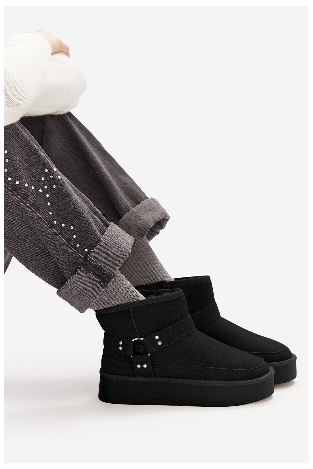 Botki Jenny CEO-HY67011-1 Czarny