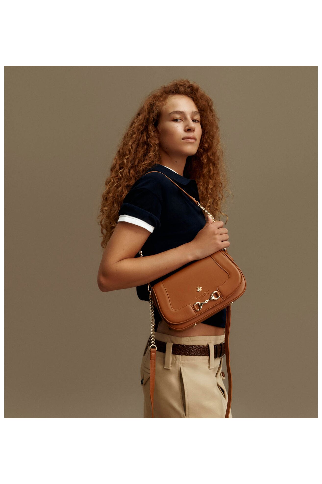 Kézitáska Beverly Hills Polo Club BHPC-K-045-06 CAMEL