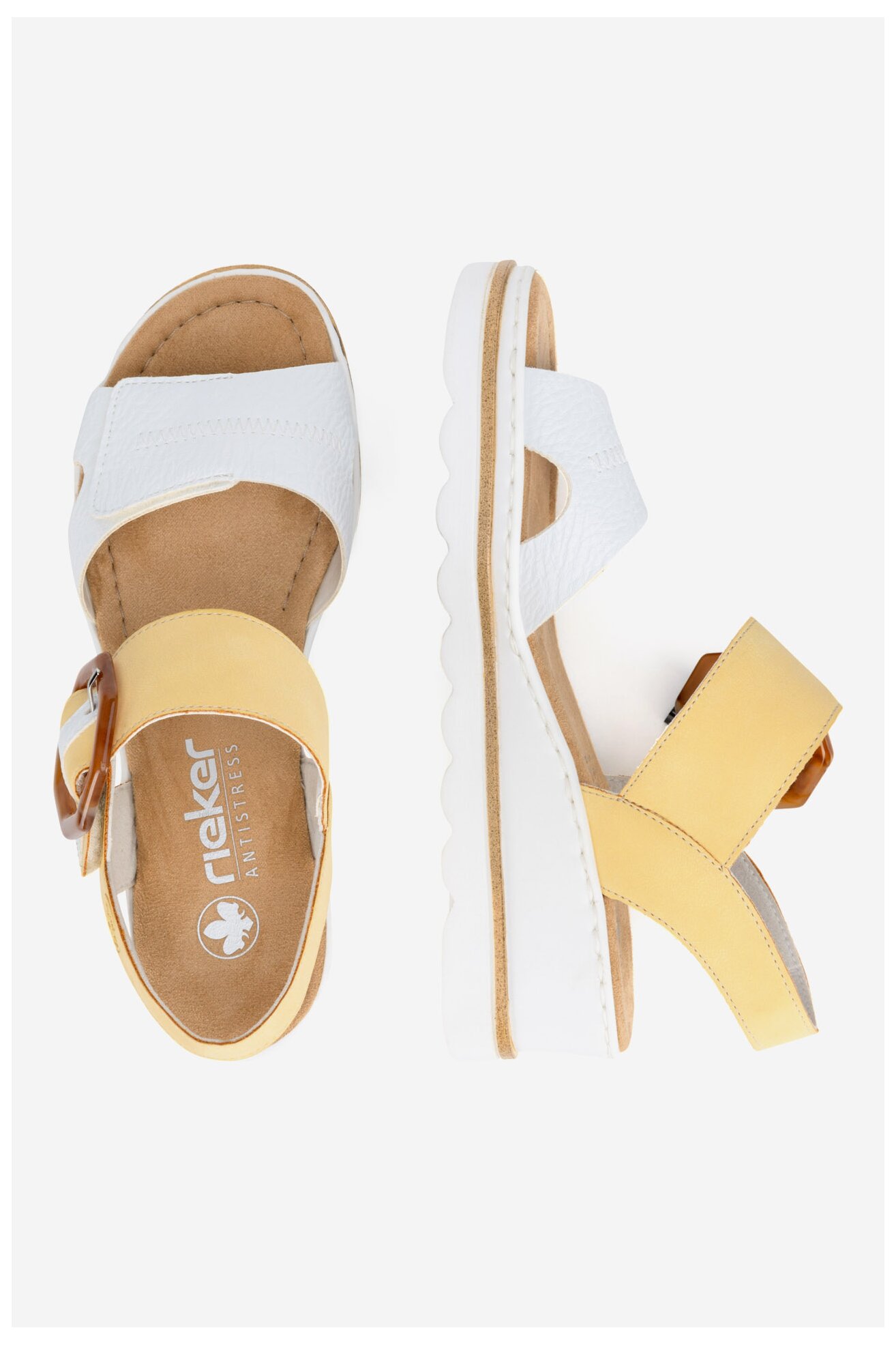 Szandál Rieker 67476-69 FEHÉR