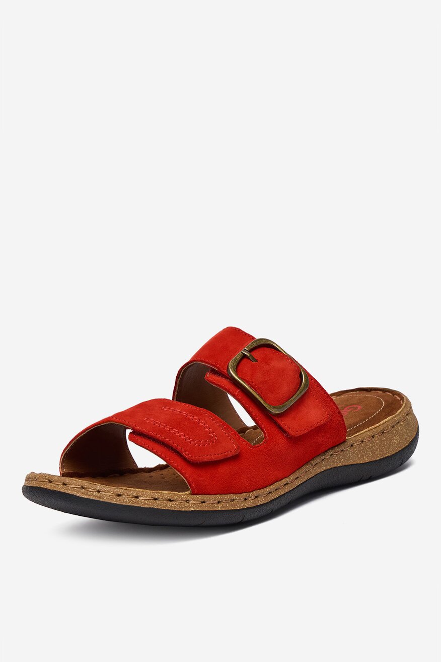 
                Go Soft - Klapki skórzane - 5906751950876