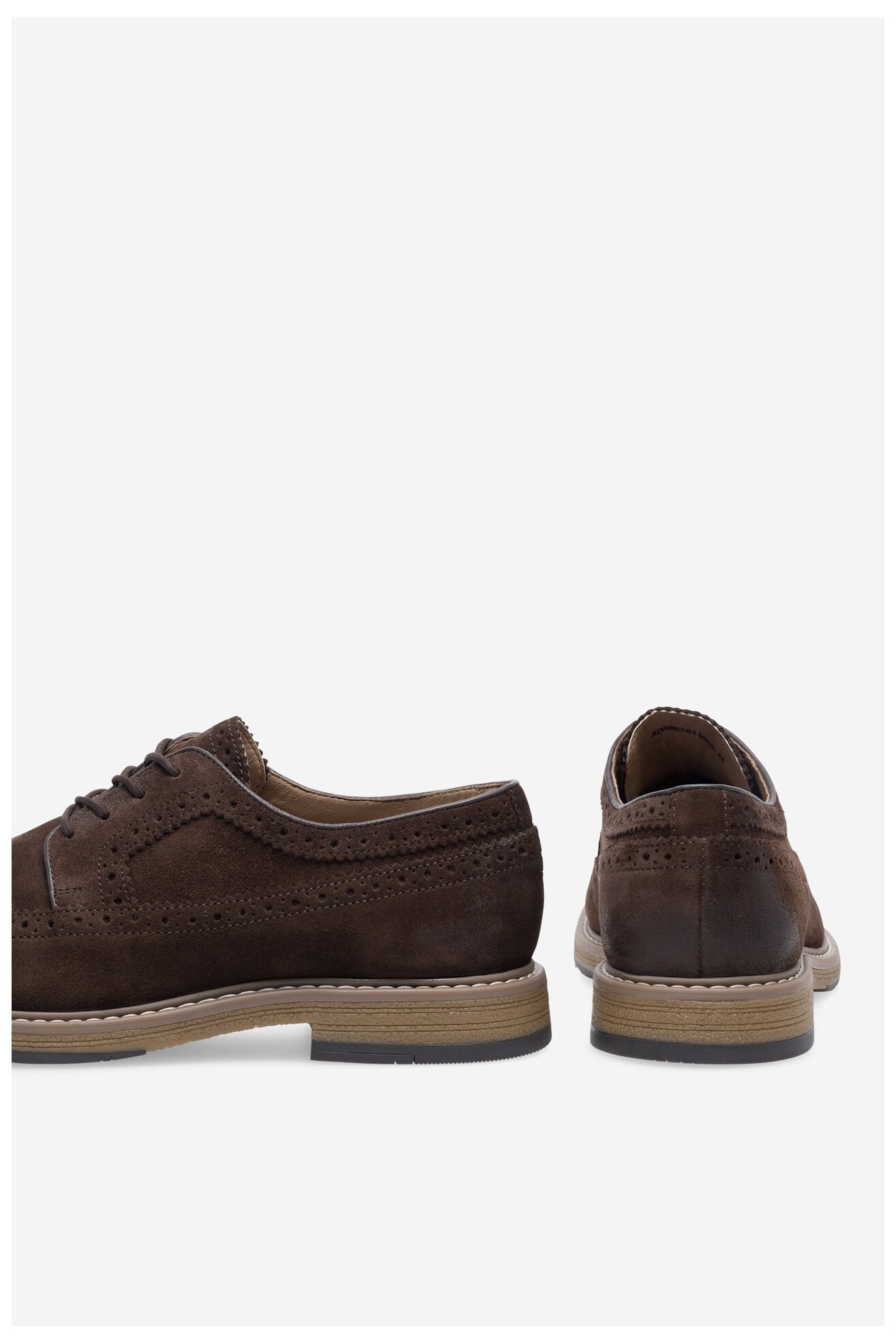 Półbuty Gino Rossi ADAMO-01 MI08 Brązowy ciemny