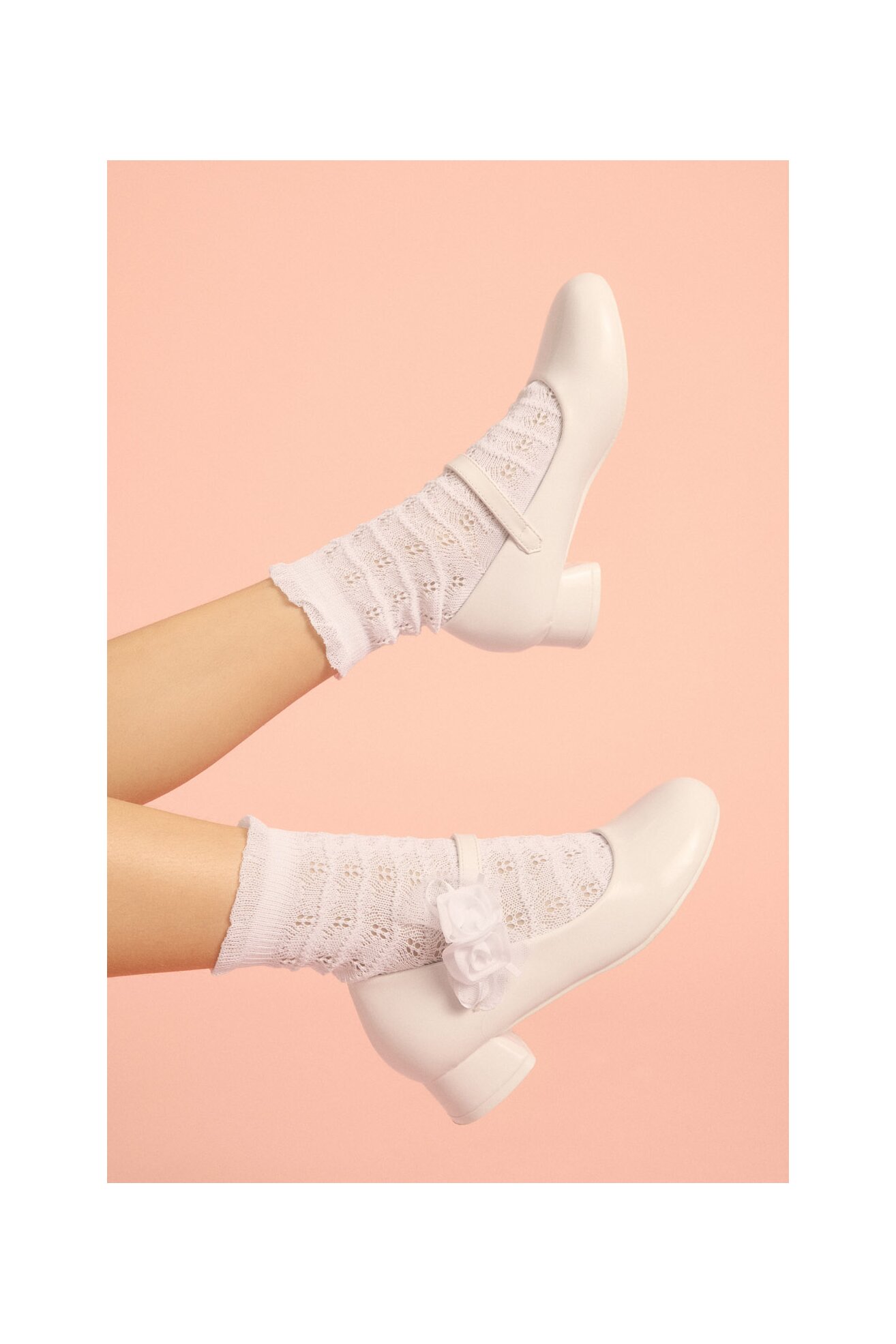 Baleriny Nelli Blu CM2301026-2 Biały