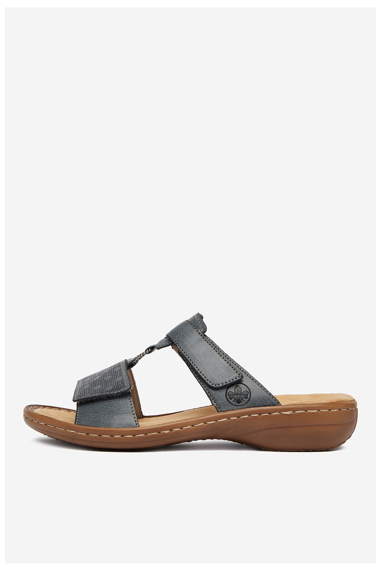 Klapki Rieker CEO-60885-12 Jeansowy